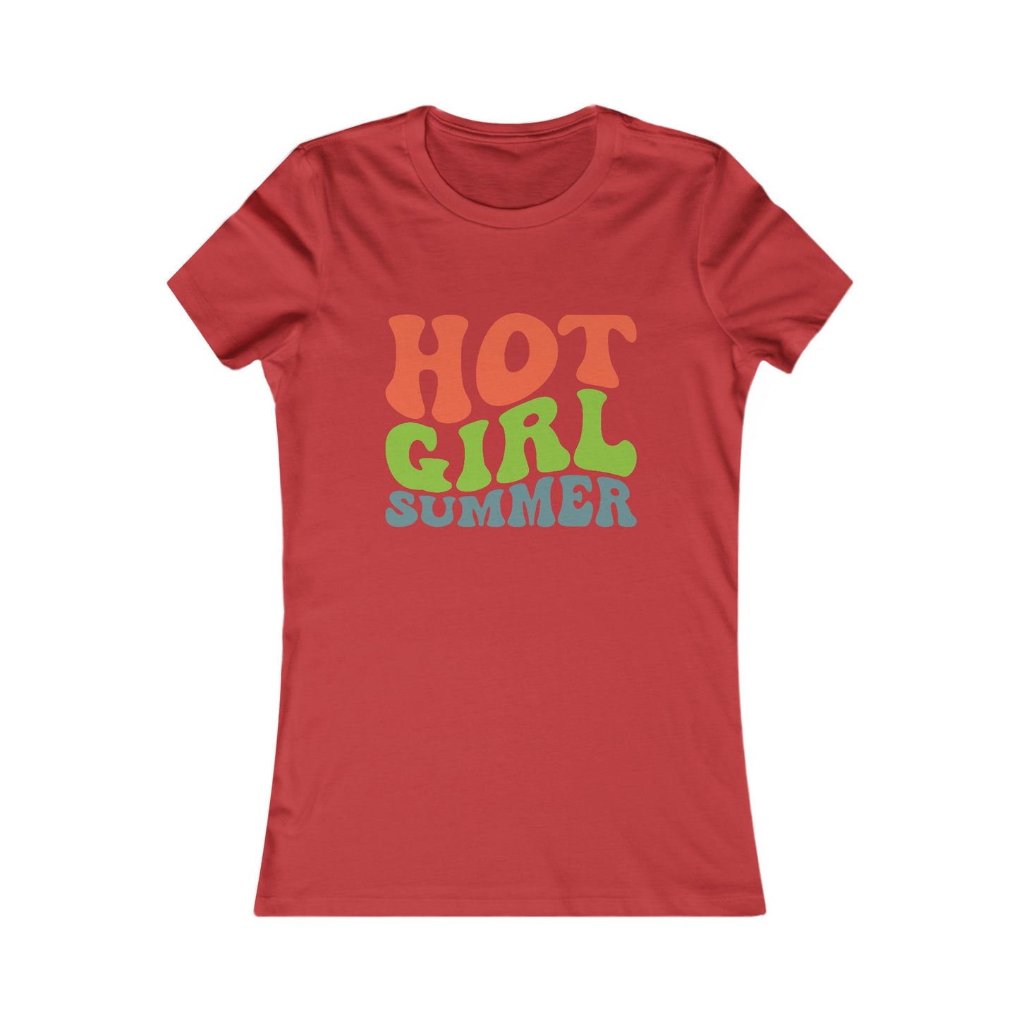Hot Girl Summer Tee — Retro Colorful Women’s Graphic T-Shirt