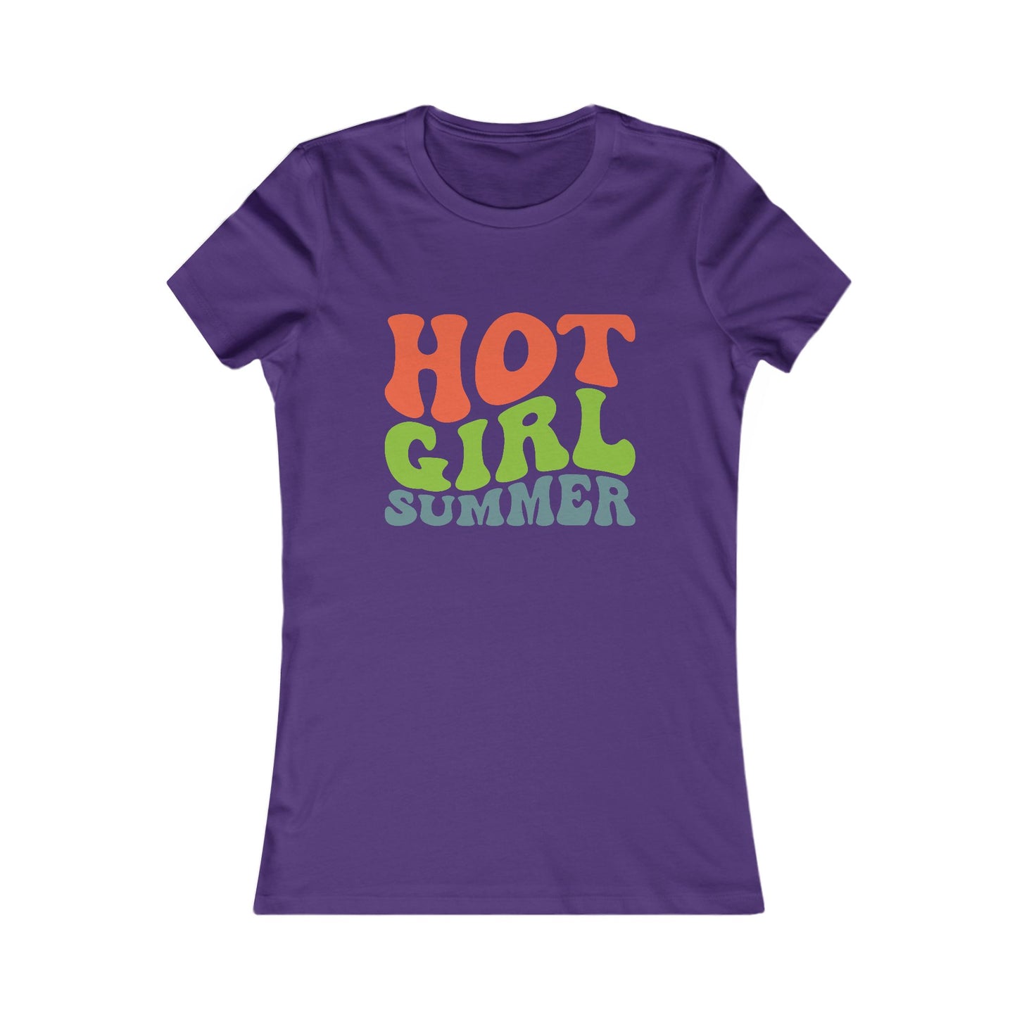 Hot Girl Summer Tee — Retro Colorful Women’s Graphic T-Shirt