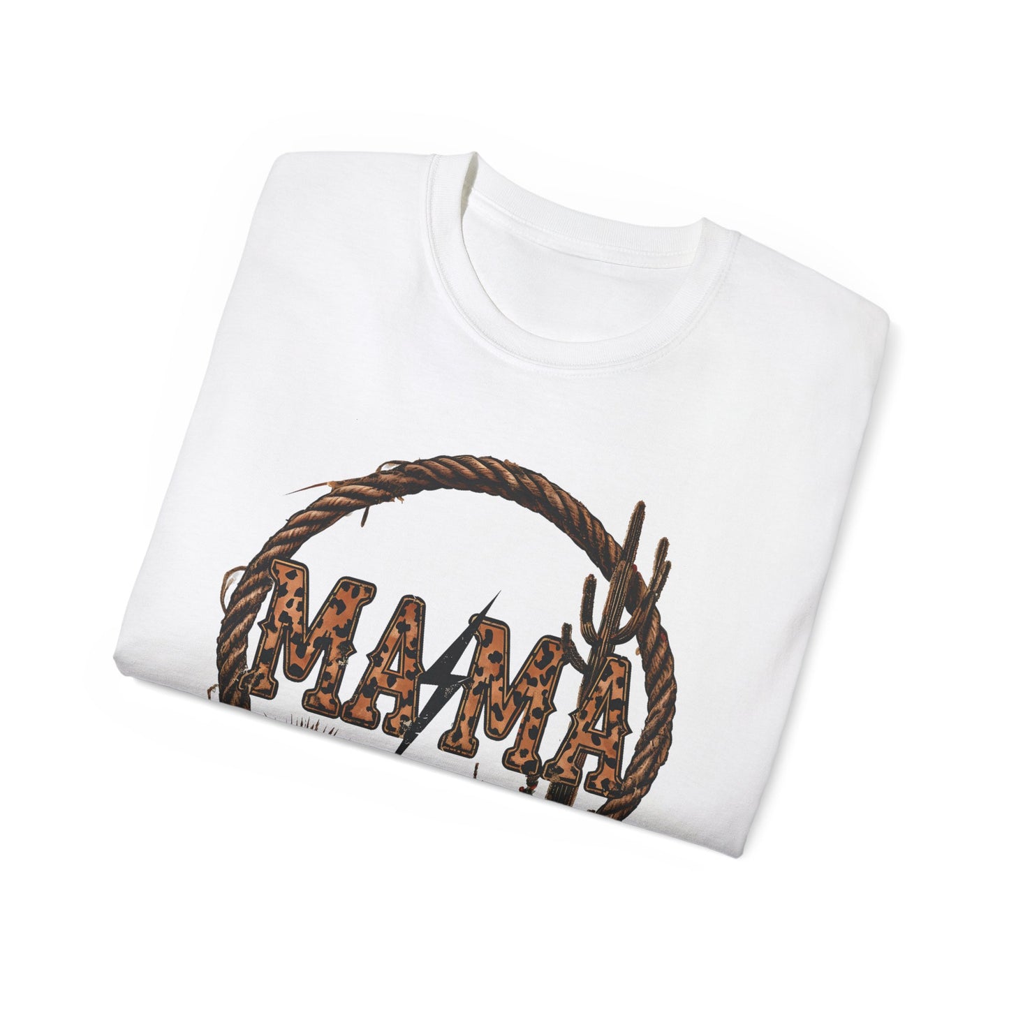 Western-Inspired Mama Cactus Graphic Tee – Unisex Ultra Cotton Shirt for Moms