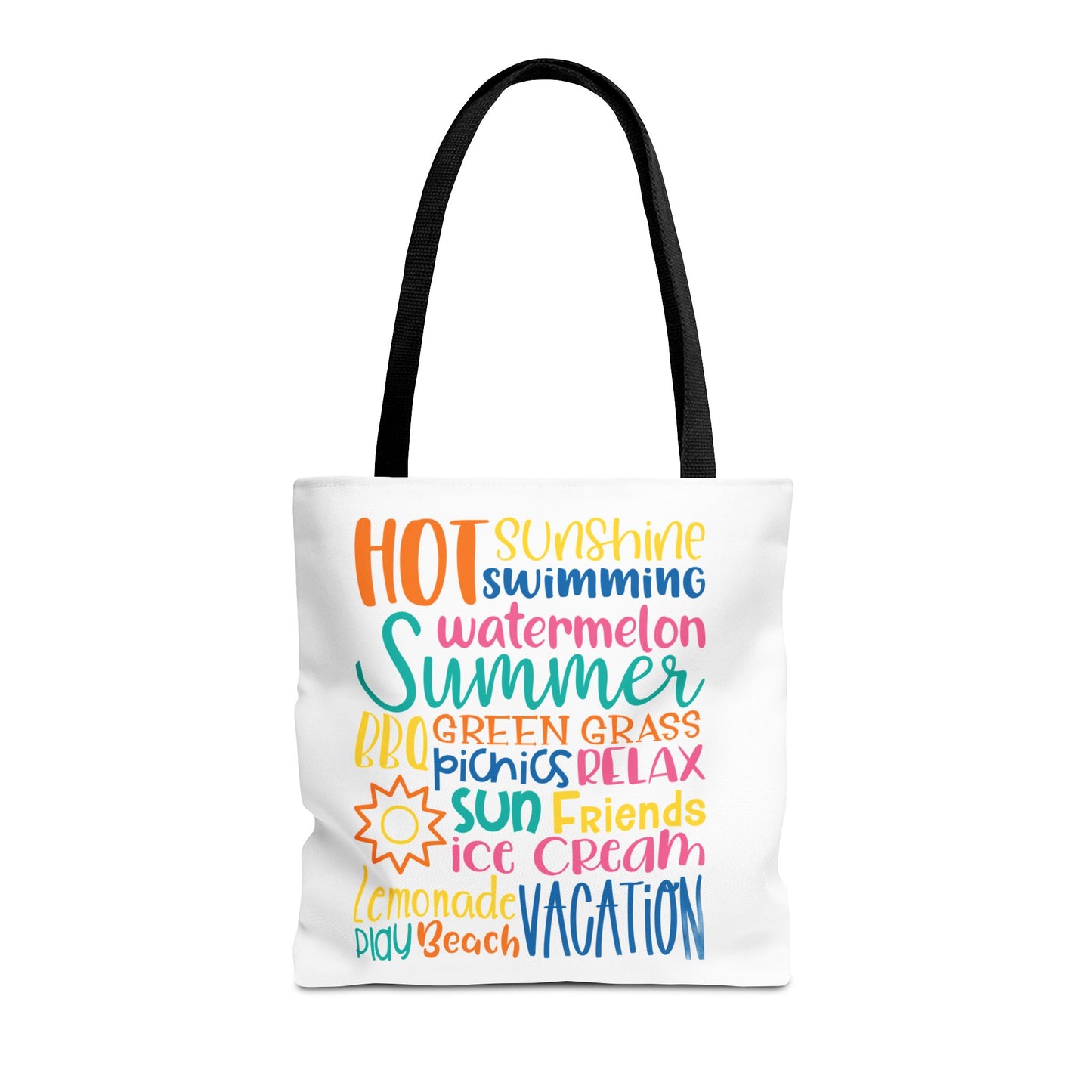 Summer Word Riot Tote Bag