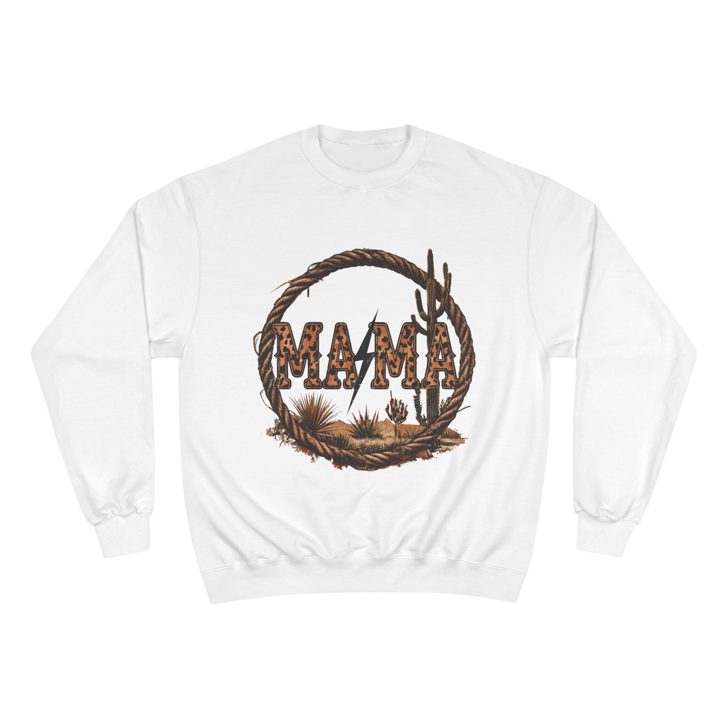 Western-Inspired Mama Champion Sweatshirt, Cozy Sweatshirt for Moms, Gift for Mother's Day, Comfortable Casual Wear, Boho Style Clothing