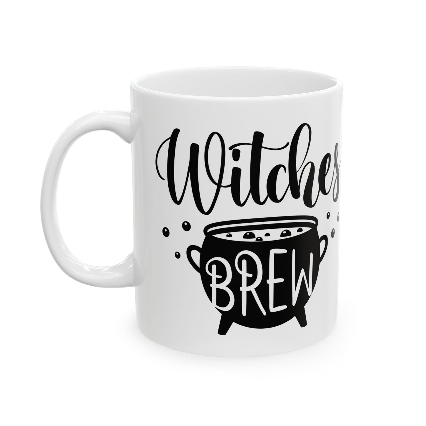 Witches Brew Ceramic Mug — Halloween Spell Cauldron Coffee Cup (11oz & 15oz)
