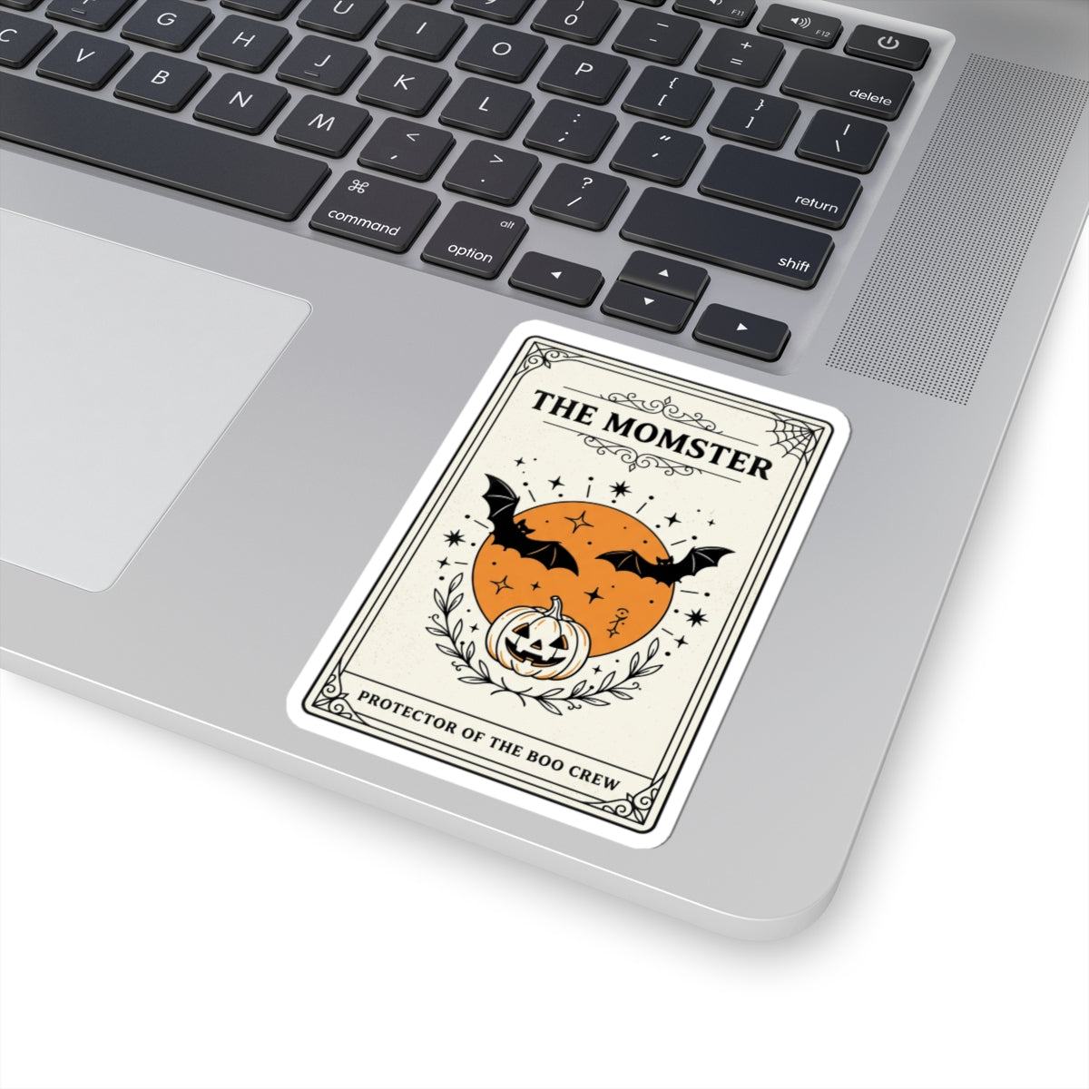 The Momster Kiss-Cut Sticker | Halloween mom, bats & pumpkin
