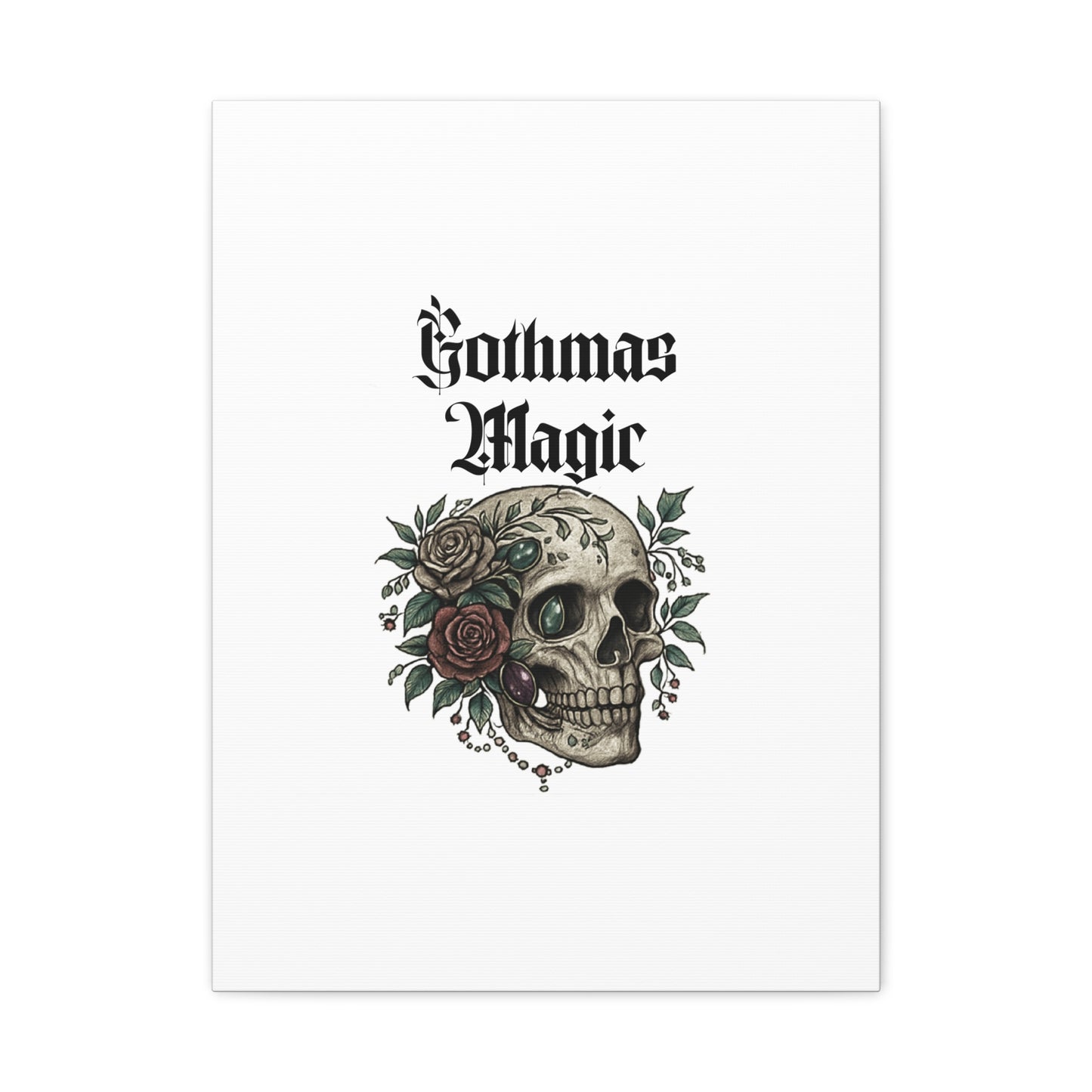 Gothmas Magic Skull Canvas Wall Art