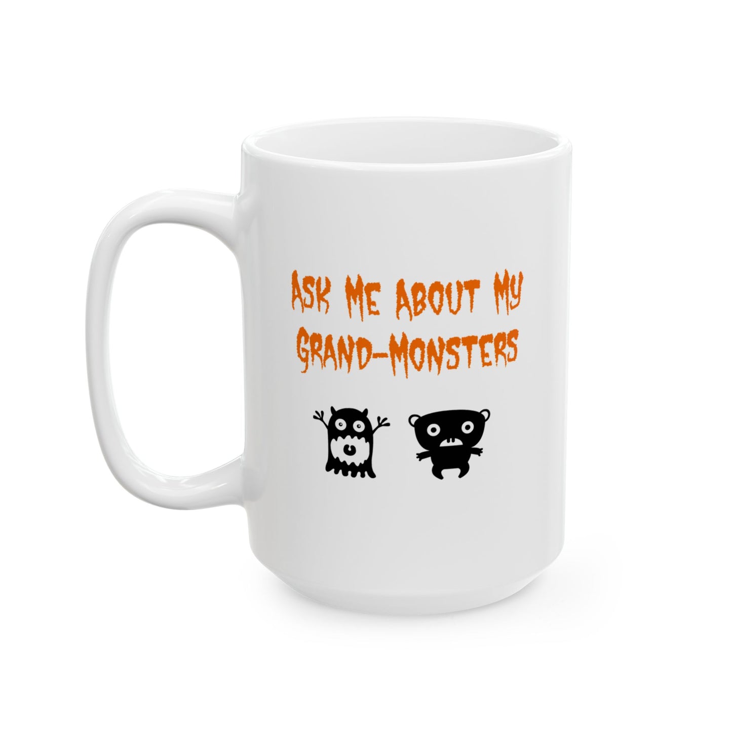Ask Me About My Grandmonsters Whimsical Halloween Mug