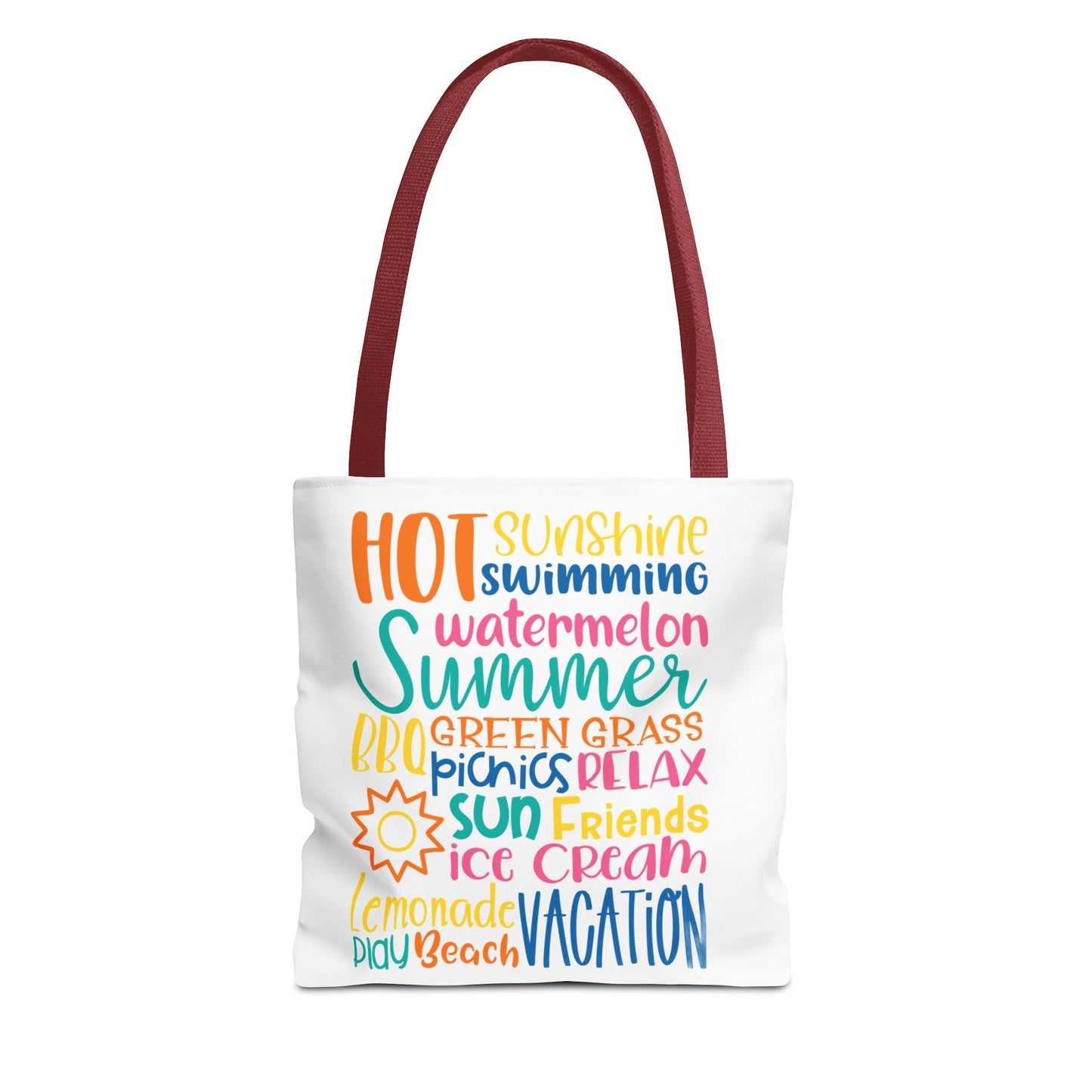 Summer Word Riot Tote Bag