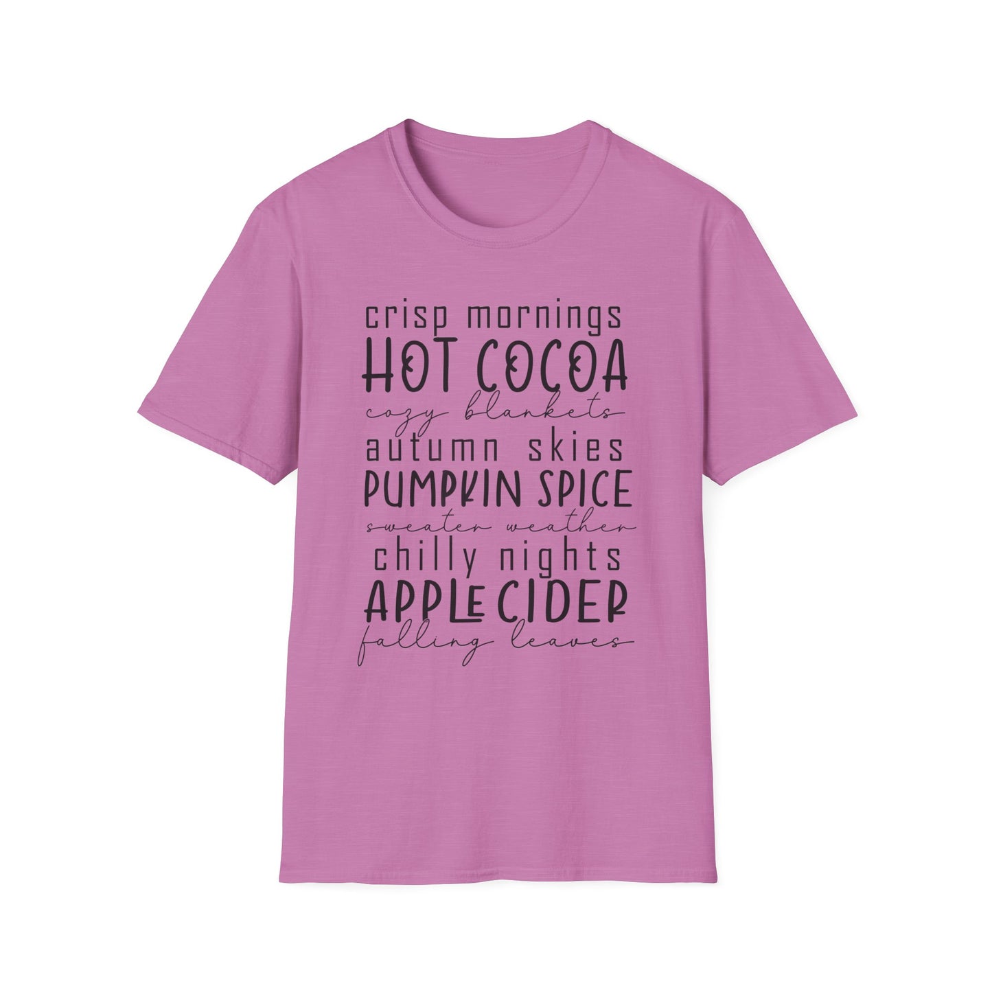 Cozy Fall T-Shirt | Autumn Vibes Shirt, Pumpkin Spice Tee, Hot Cocoa Top, Seasonal Casual Wear, Thanksgiving Gift