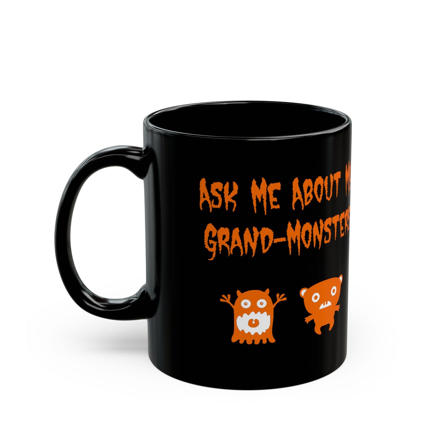 Whimsical Grand-Monsters Black Coffee Mug