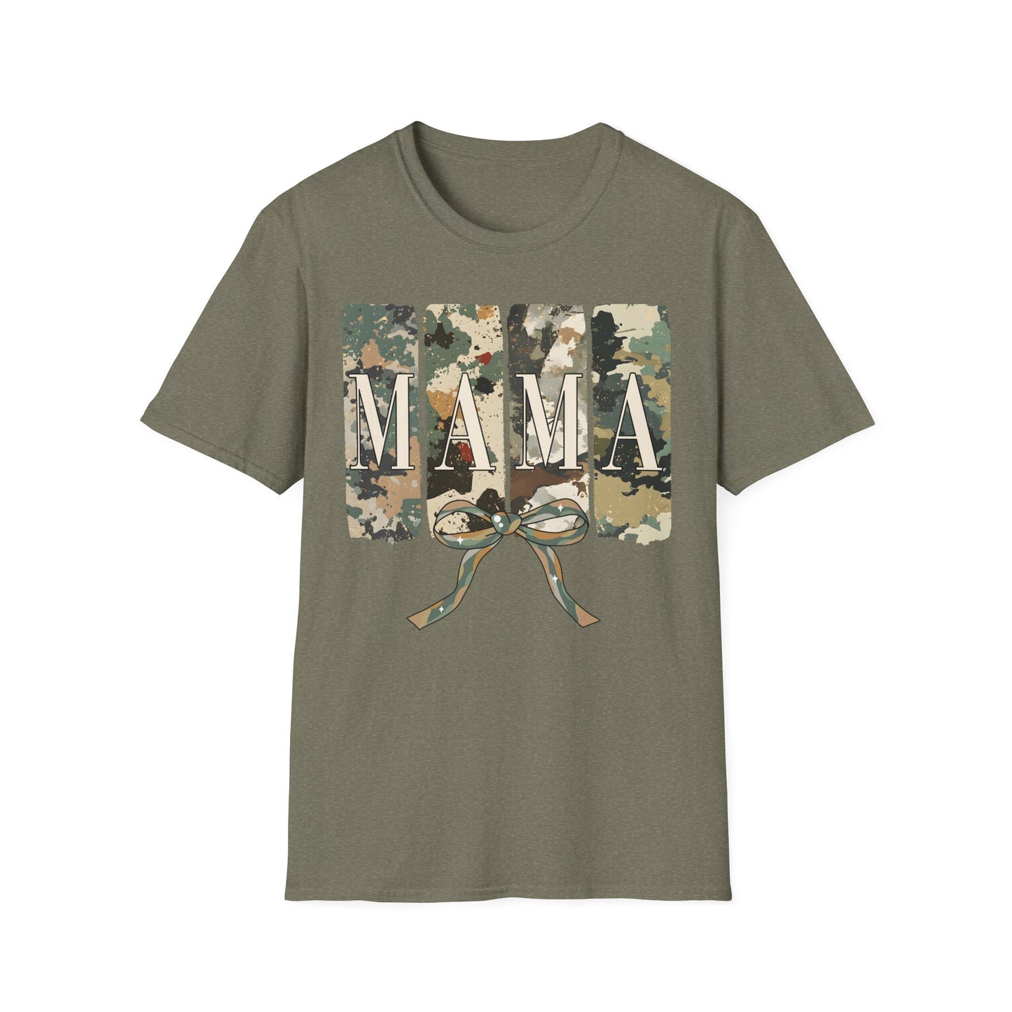 Camo Mama Mother's Day Softstyle T-Shirt - Perfect Gift for Military Moms