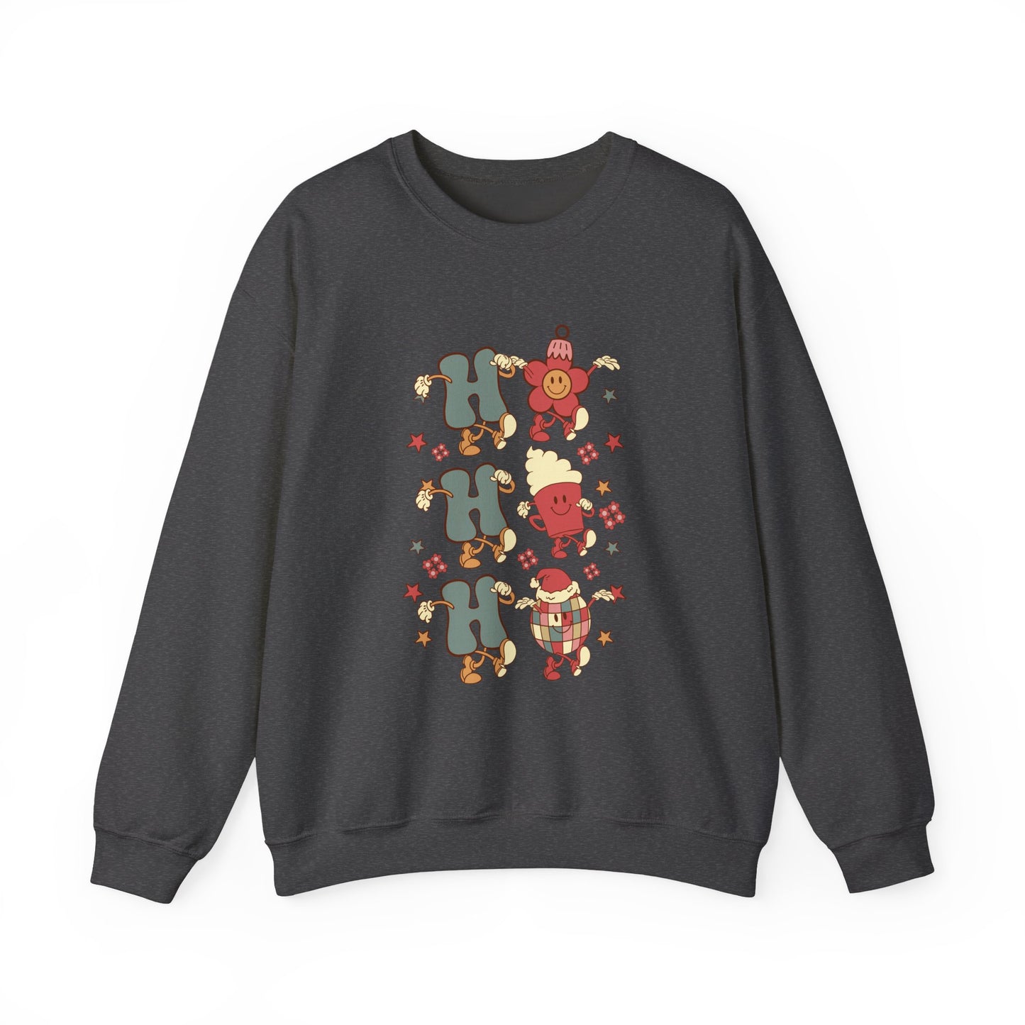 Ho Ho Ho Crewneck Sweatshirt — Christmas Holiday Sweatshirt