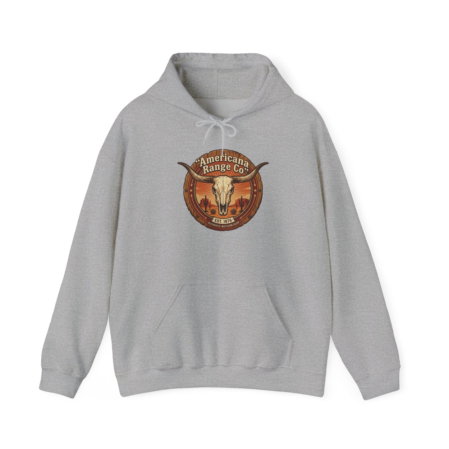 Frontier Skull Emblem Hoodie | Western Americana, Vintage Rodeo