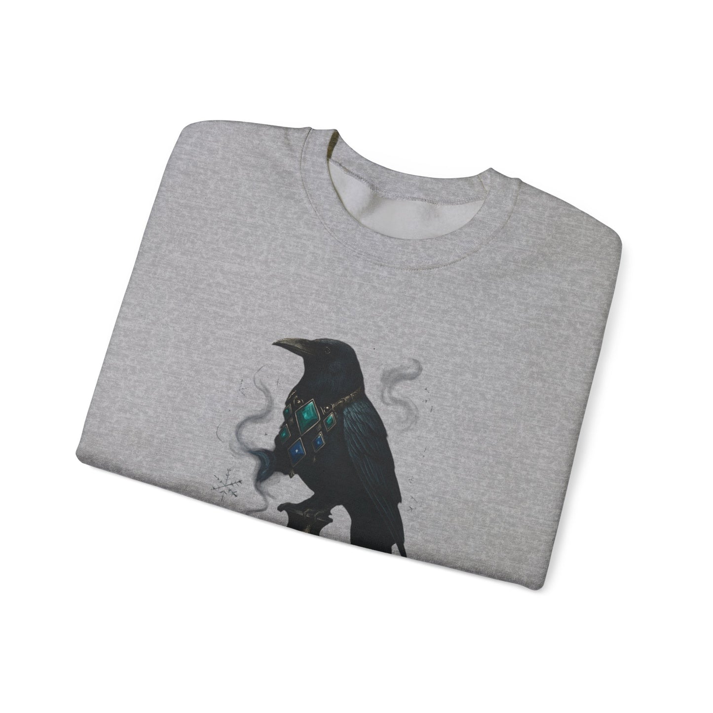 Gothic Cheer Crow Sweatshirt — "Gothic Cheer, Give Me Fear" Crewneck
