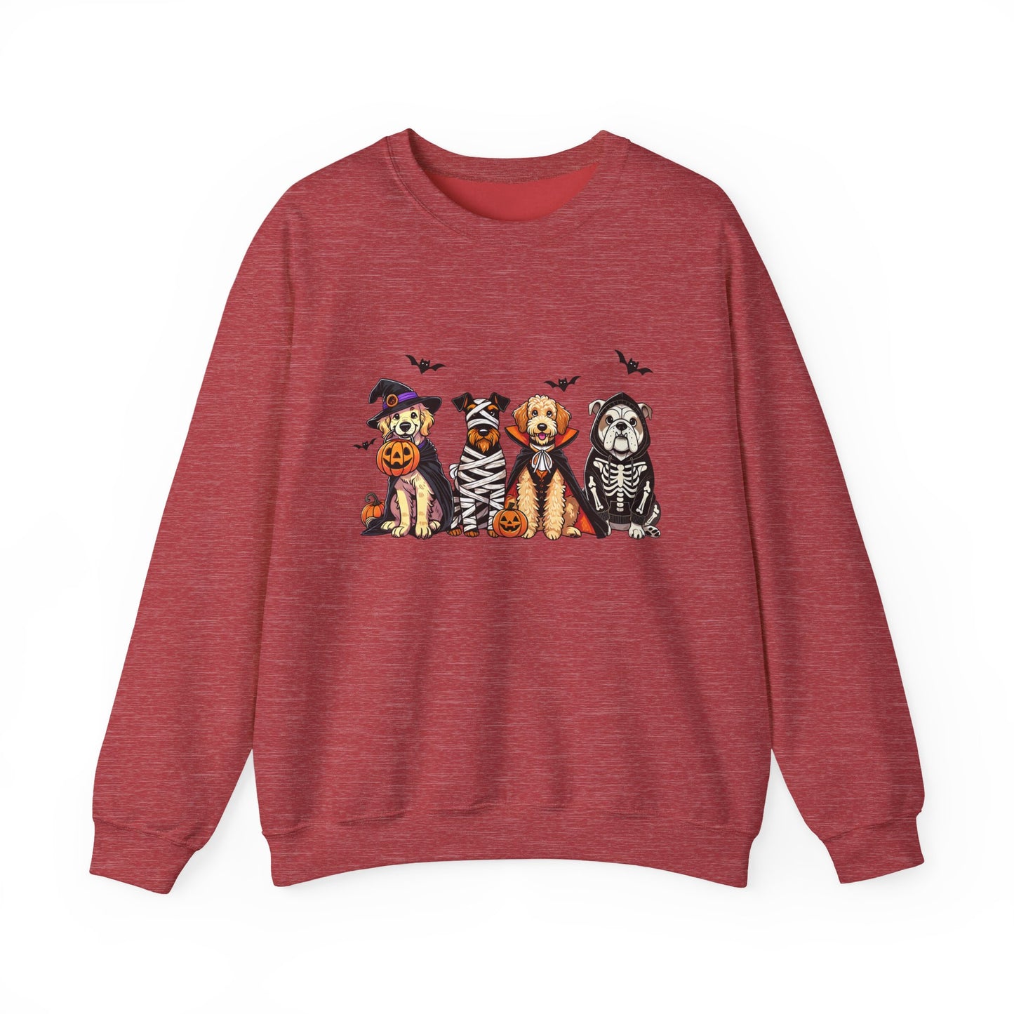 Cute Trick or Treat Dogs Women's Halloween Sweatshirt