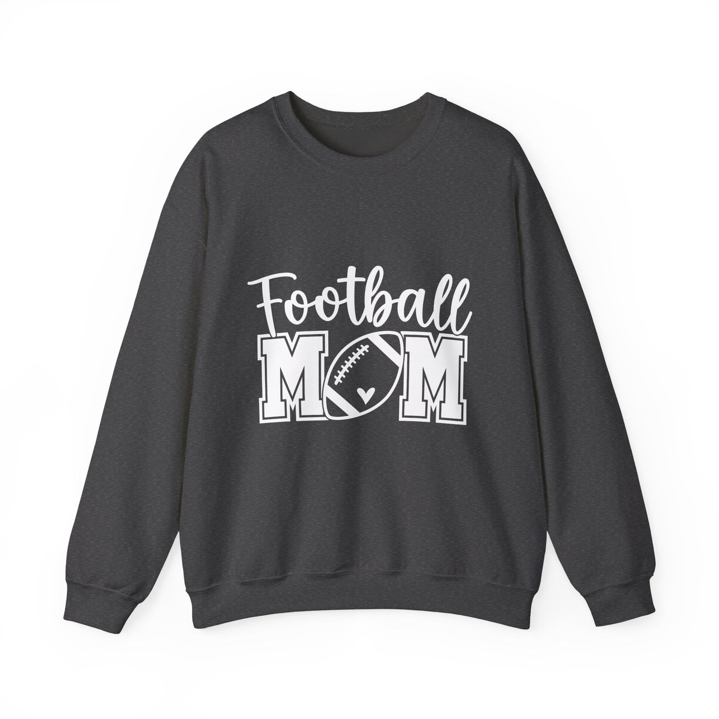 Football Mom Sweatshirt - Women's Crewneck Pullover with Football Graphic