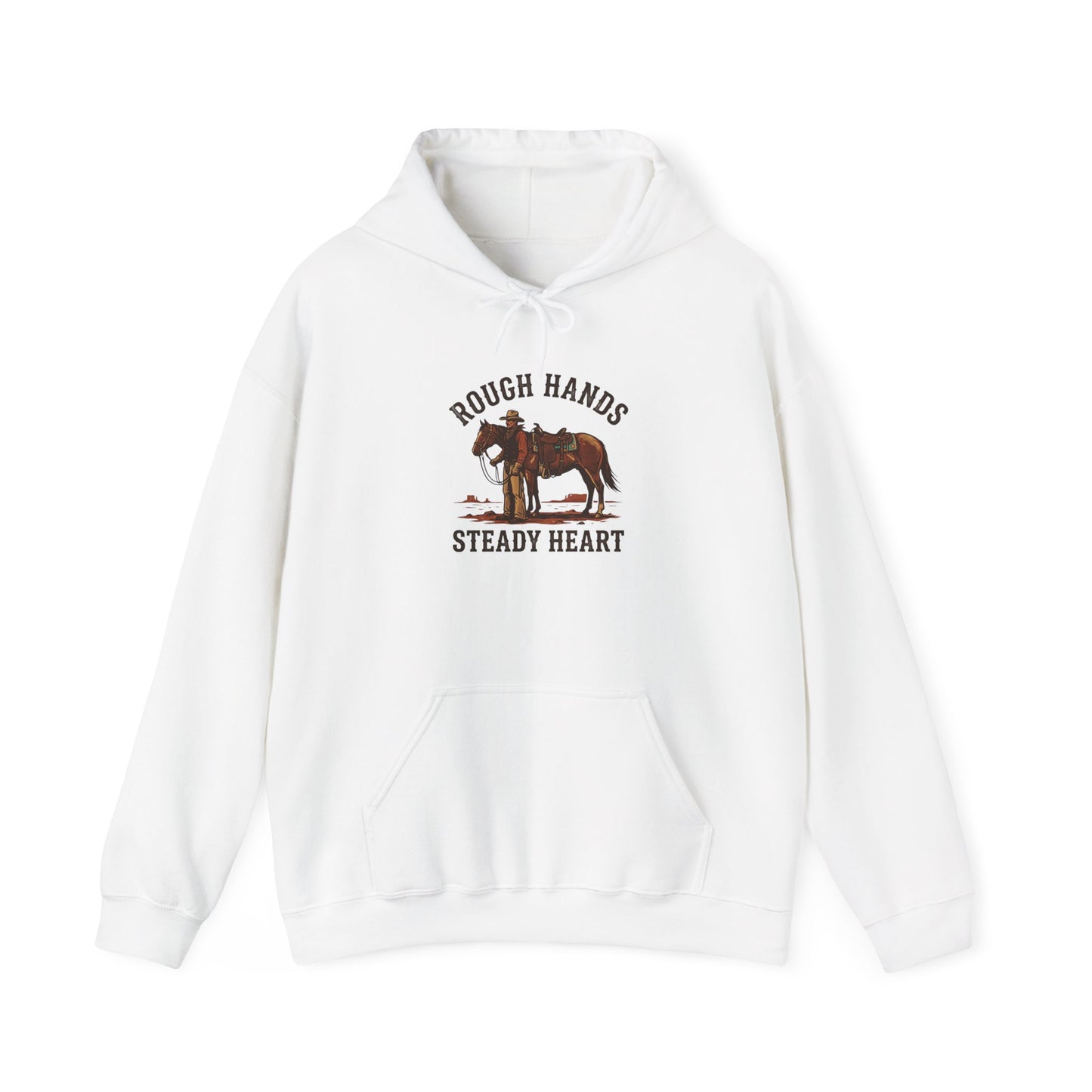 Rough Hands Steady Heart Hoodie | Western cowboy, Americana vintage