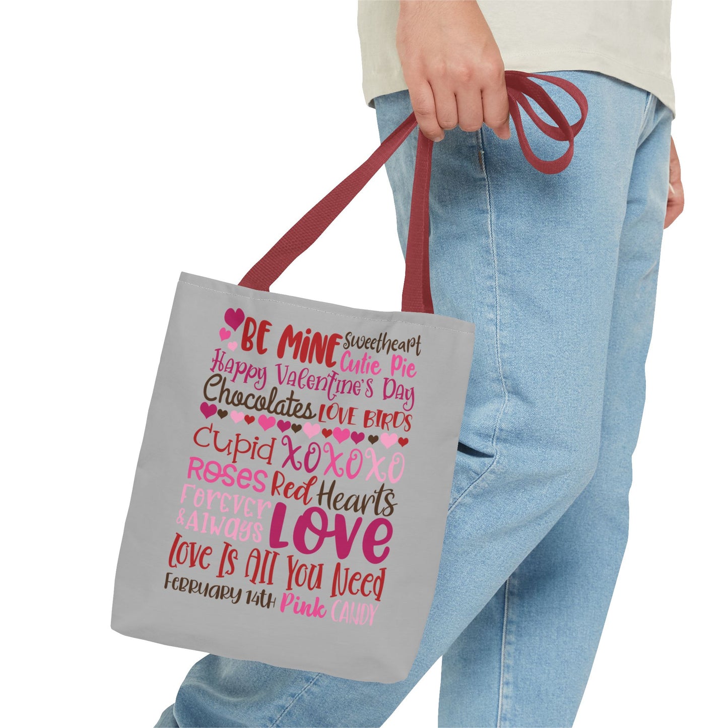 Valentine’s Day Love Words Tote Bag
