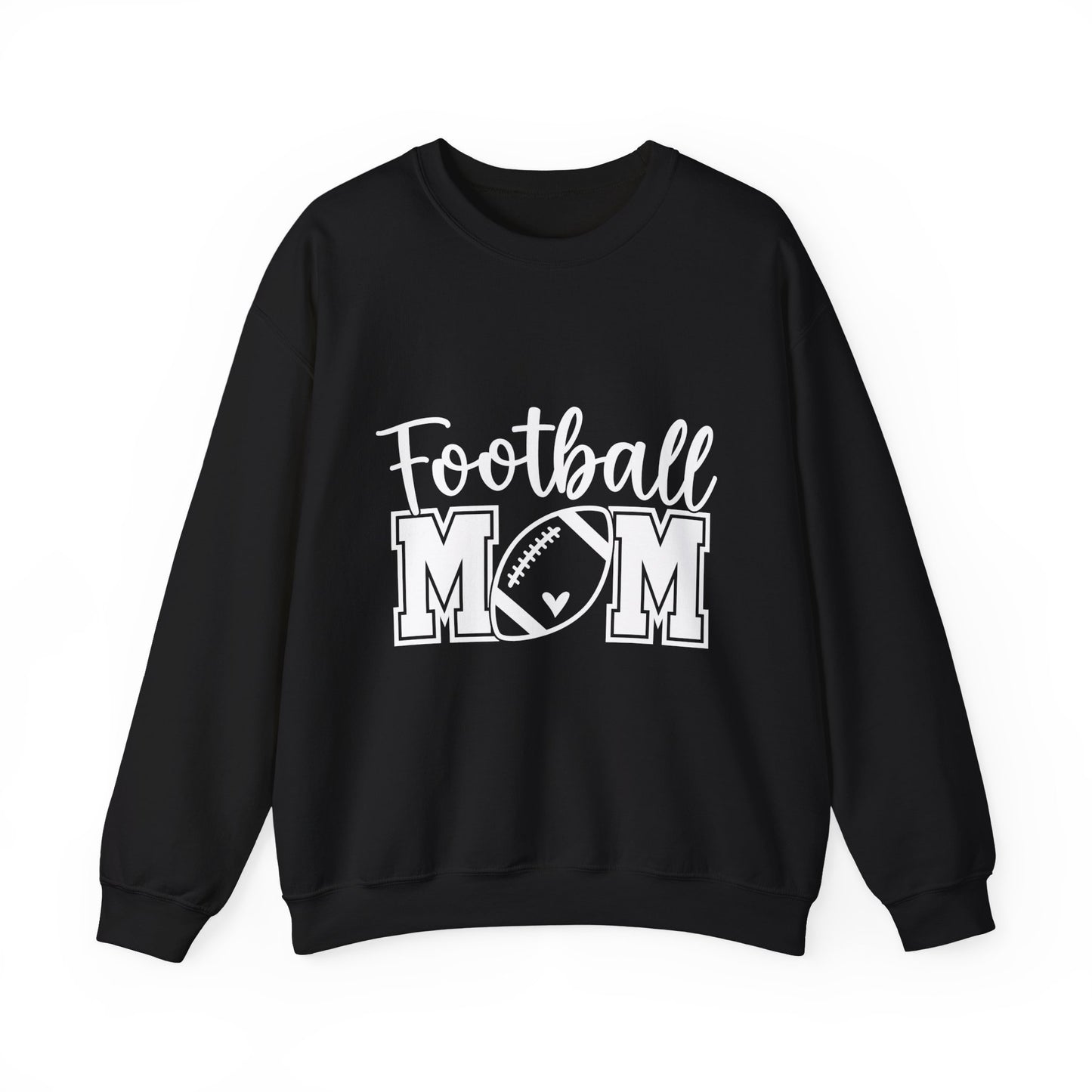 Football Mom Sweatshirt - Women's Crewneck Pullover with Football Graphic