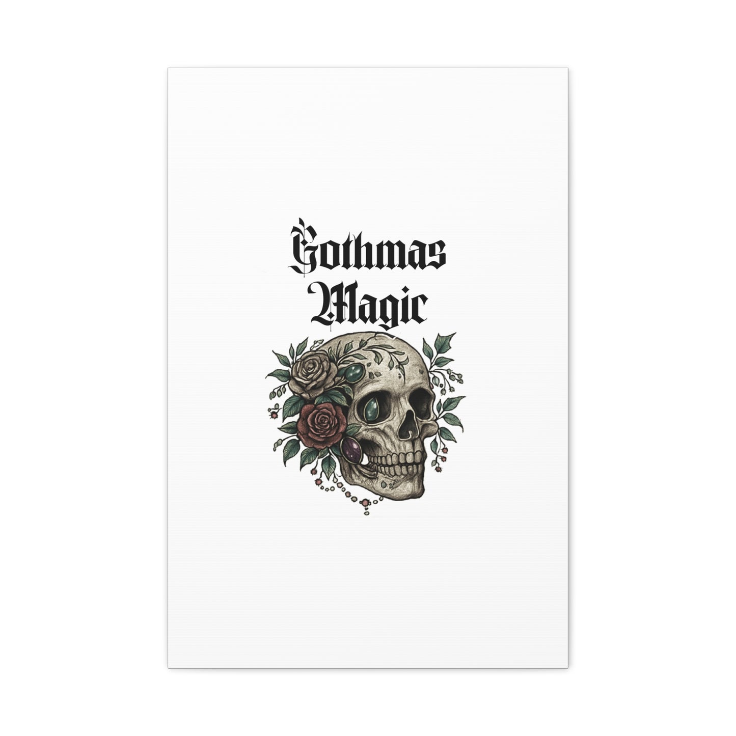 Gothmas Magic Skull Canvas Wall Art
