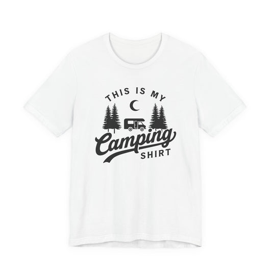 This Is My Camping Shirt Tee — Retro Camper Graphic T-Shirt for Outdoor Lovers