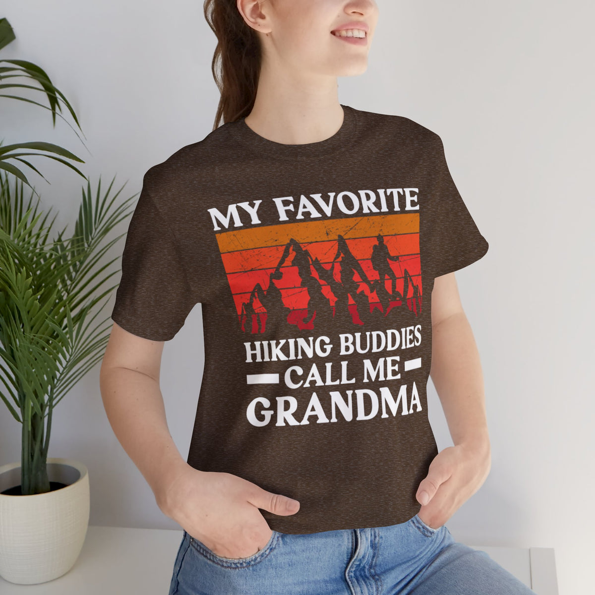 Grandma Hiking Tee — "My Favorite Hiking Buddies Call Me Grandma"