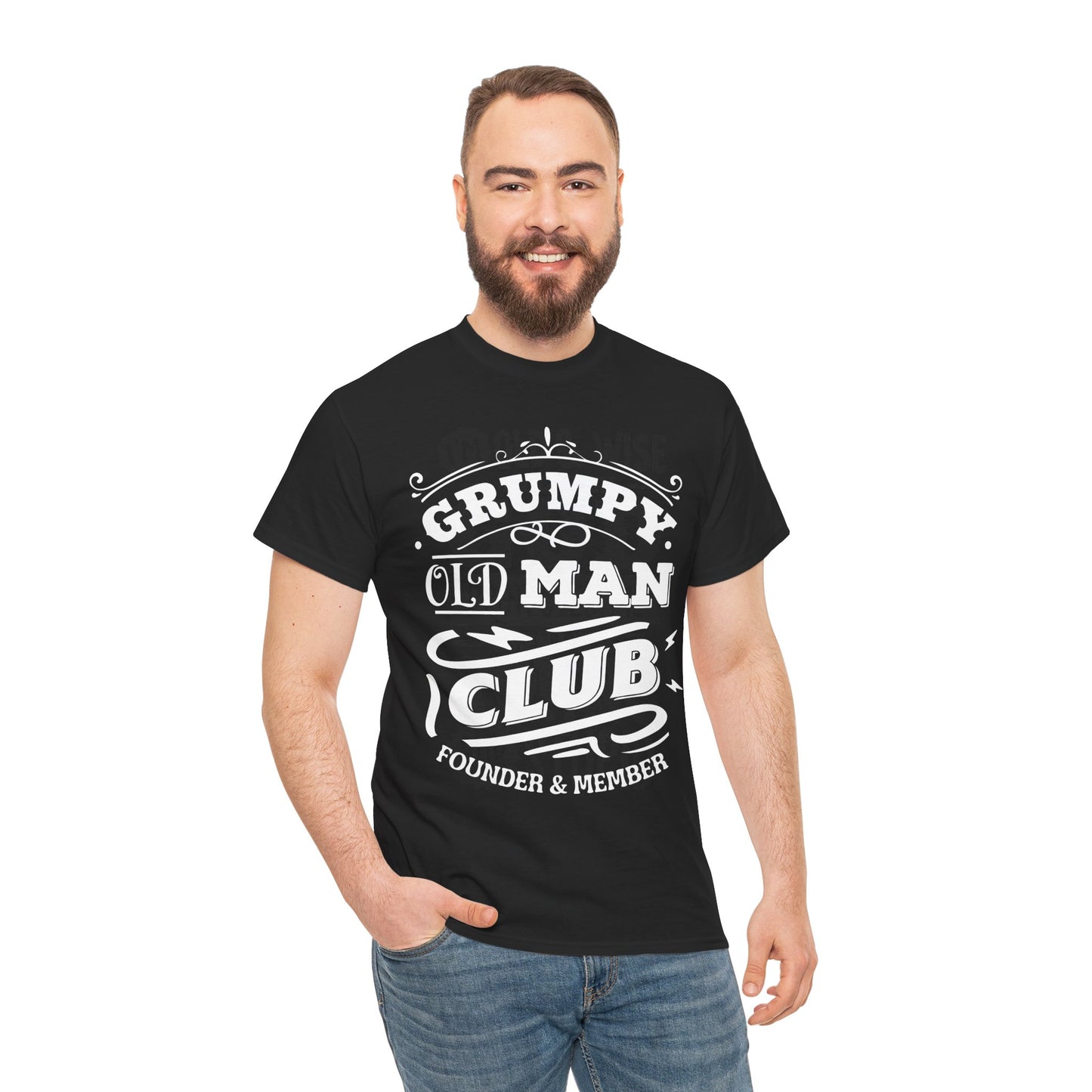 Grumpy Old Man Club Classic Unisex Heavy Cotton Tee for Dads