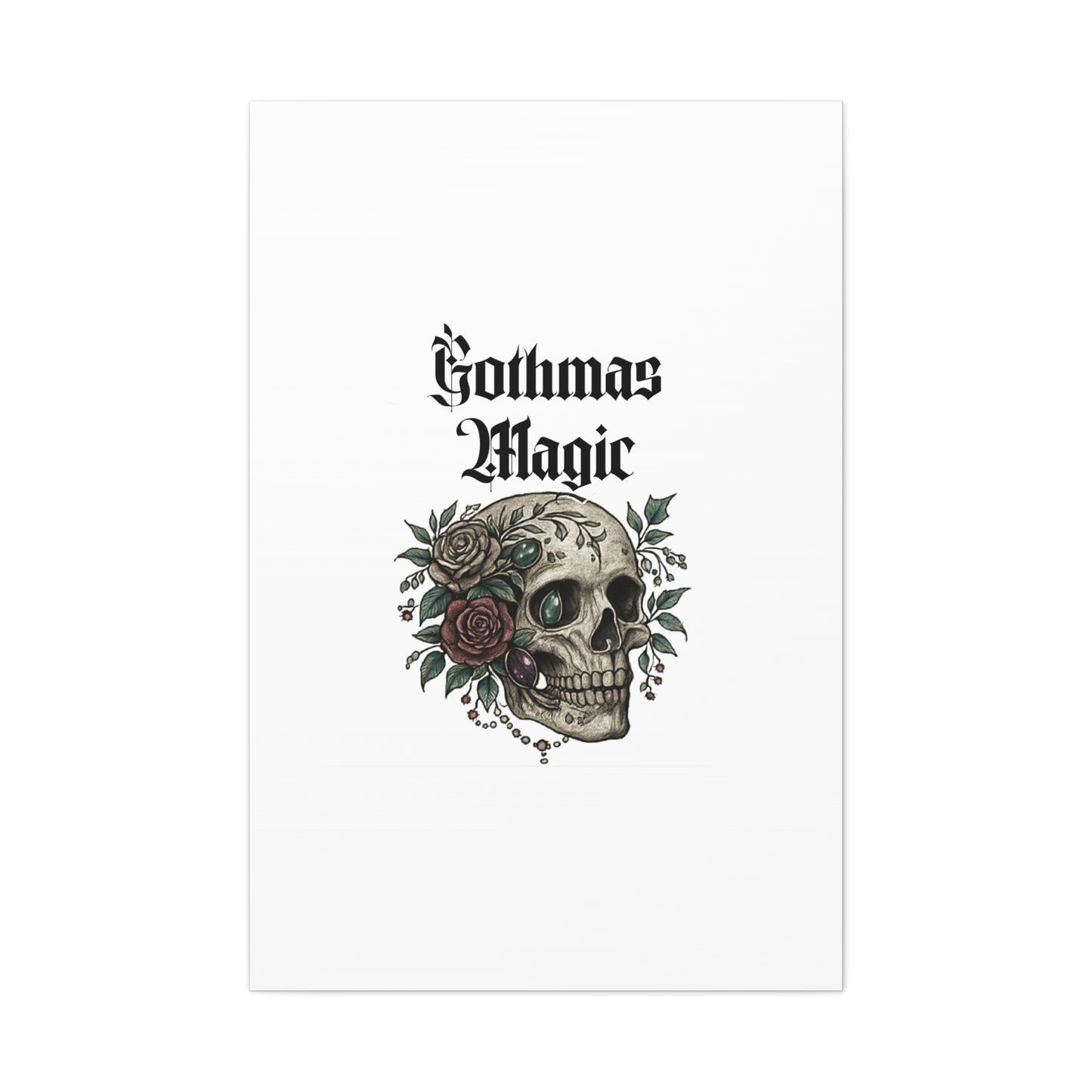 Gothmas Magic Skull Canvas Wall Art