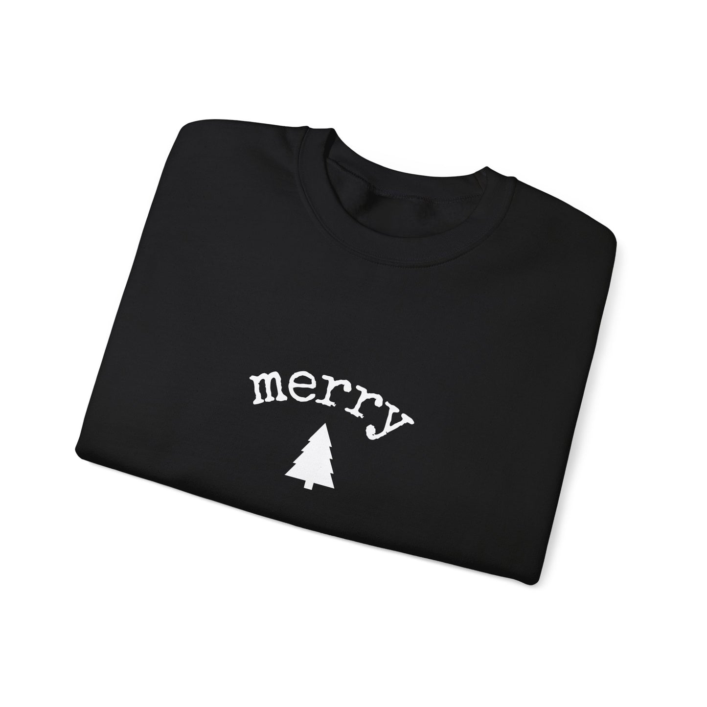 Merry Festive Holiday Crewneck Sweatshirt — Cute Christmas Sweatshirt