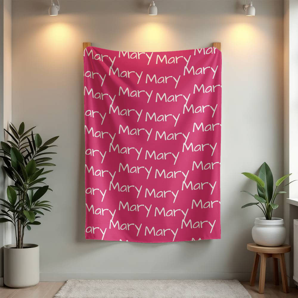 Personalized Custom Name Baby Blanket