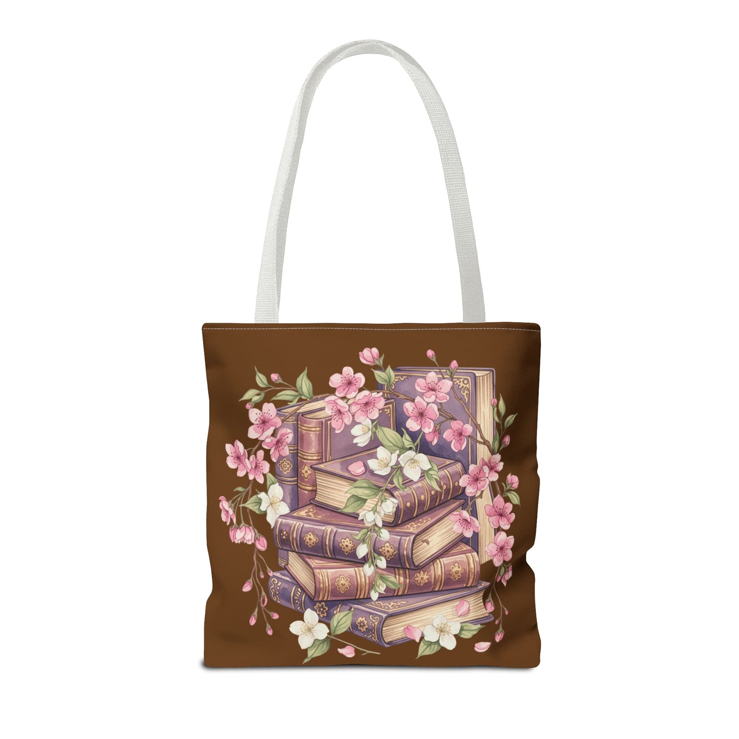 Wildflower Book Tote — Floral Print Library Tote
