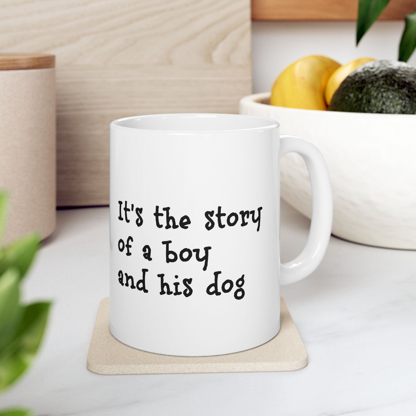 Story of a Boy and His Dog Ceramic Coffee Mug (11oz, 15oz)