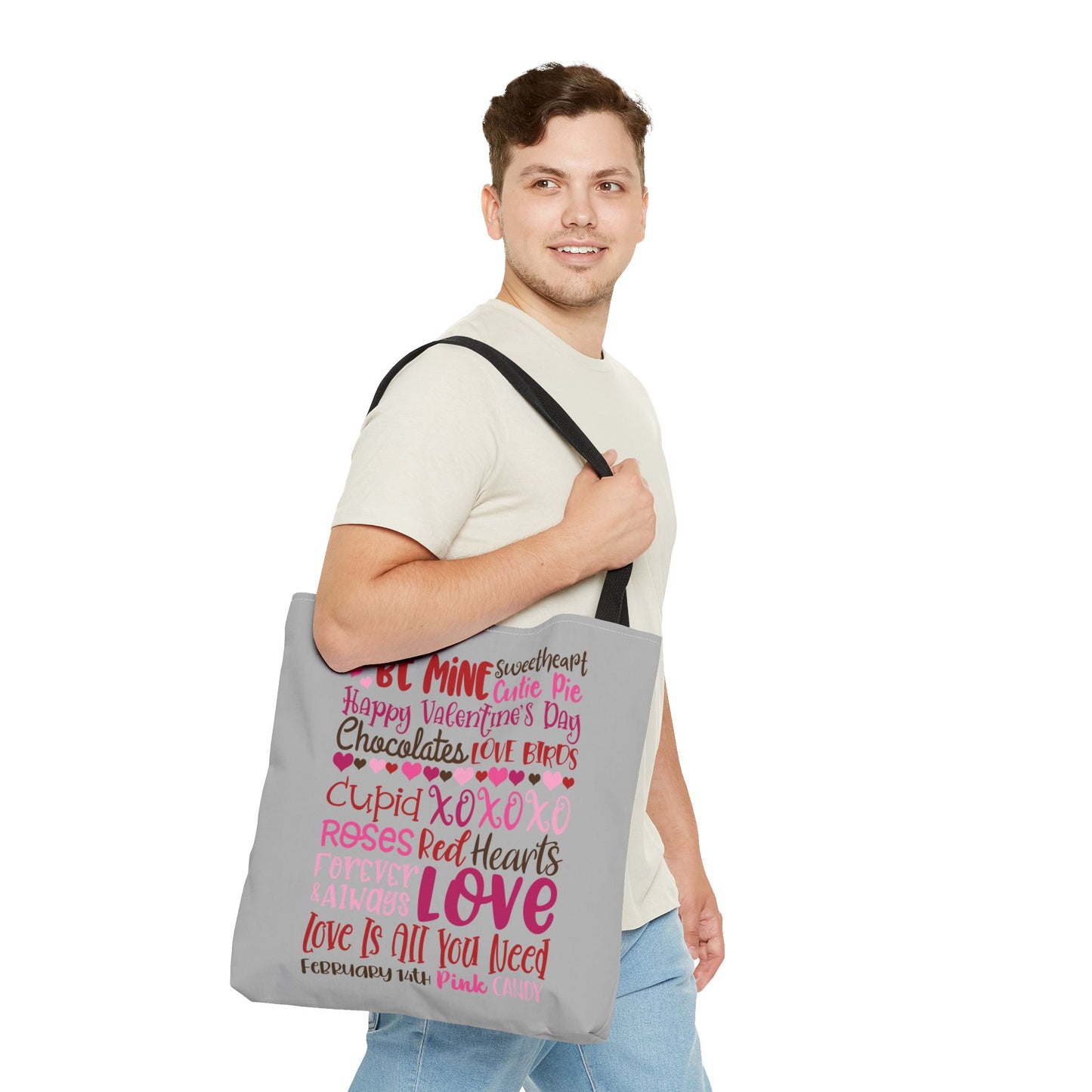 Valentine’s Day Love Words Tote Bag