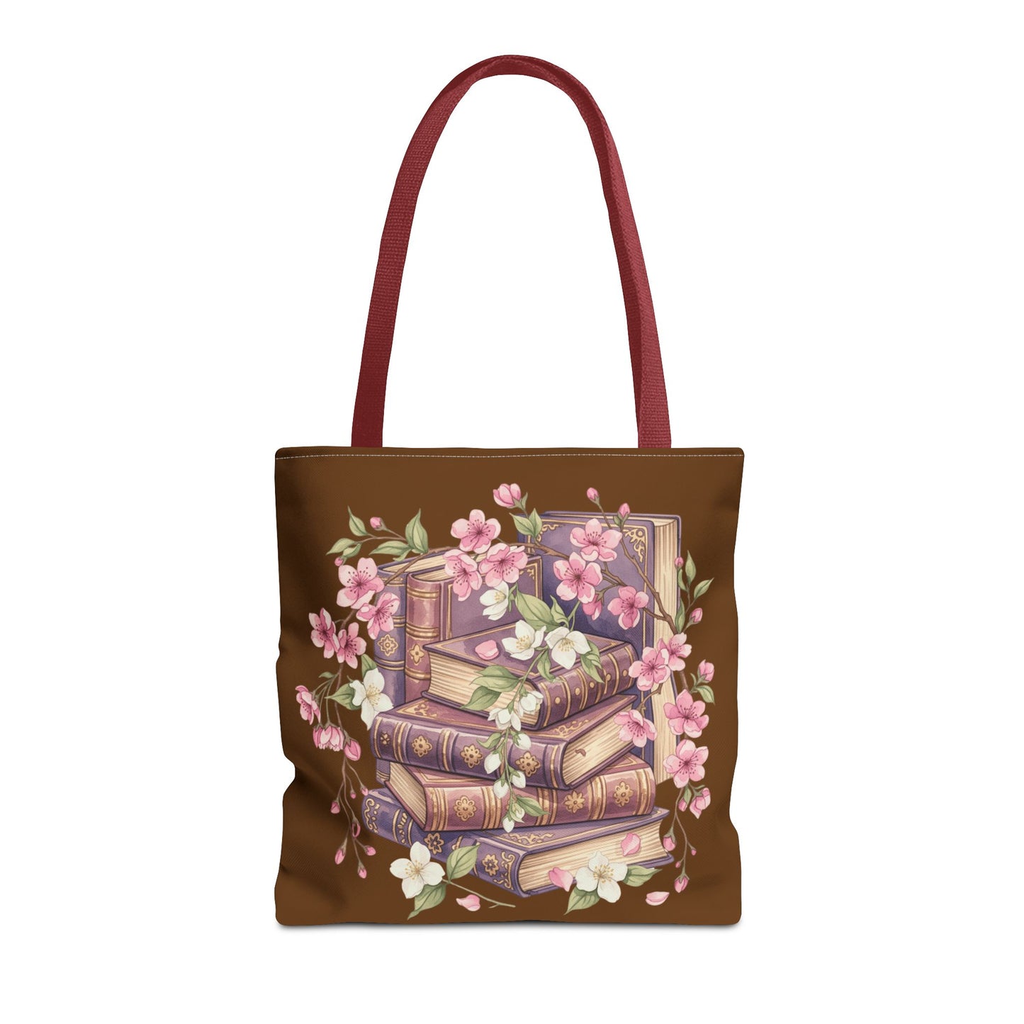 Wildflower Book Tote — Floral Print Library Tote