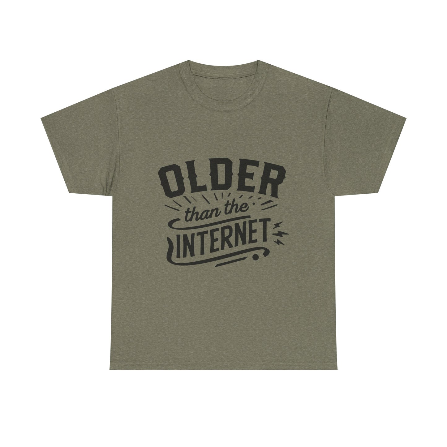 Older Than the Internet Unisex Heavy Cotton Tee for Dad for Father's Day