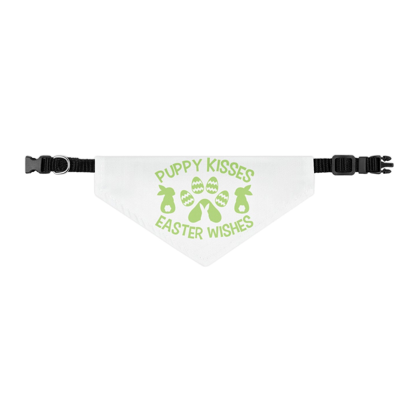 Green Easter Themed Pet Bandana Collar for Dogs