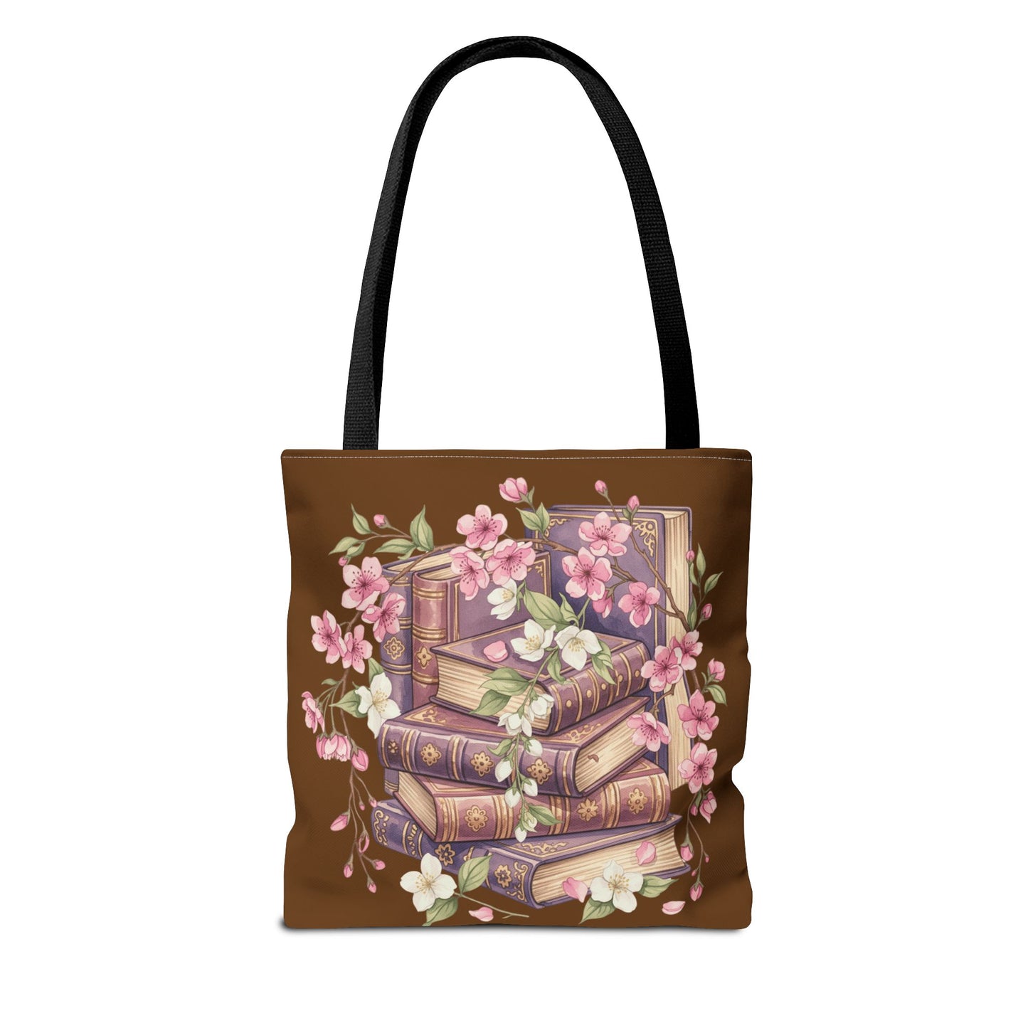 Wildflower Book Tote — Floral Print Library Tote