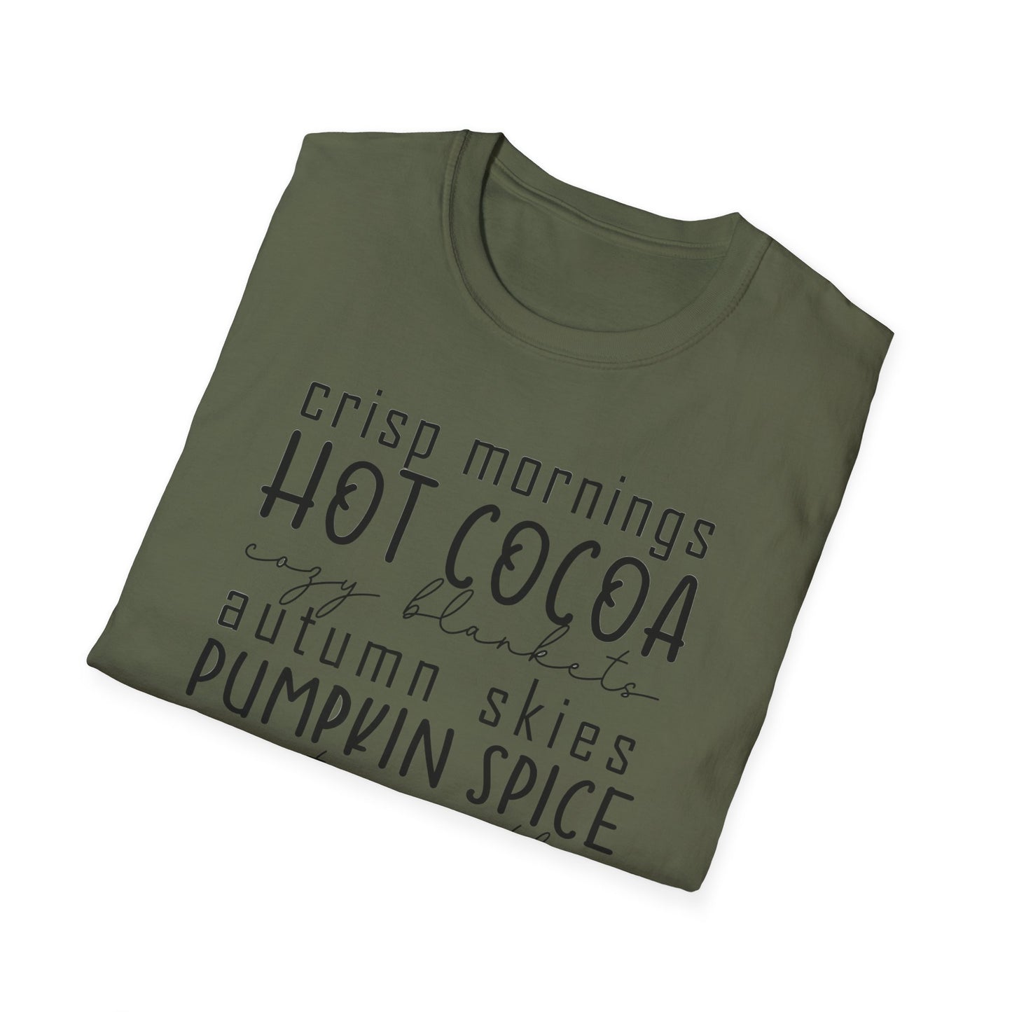 Cozy Fall T-Shirt | Autumn Vibes Shirt, Pumpkin Spice Tee, Hot Cocoa Top, Seasonal Casual Wear, Thanksgiving Gift