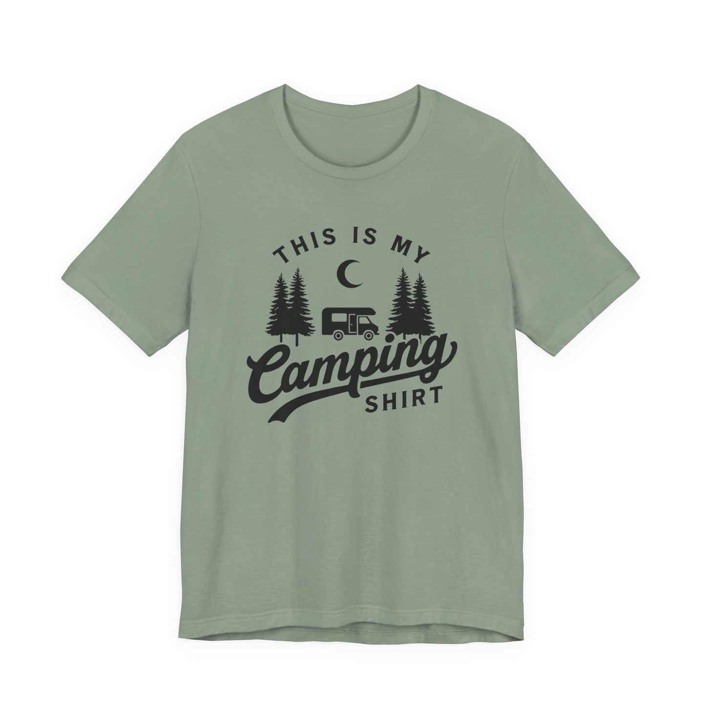 This Is My Camping Shirt Tee — Retro Camper Graphic T-Shirt for Outdoor Lovers