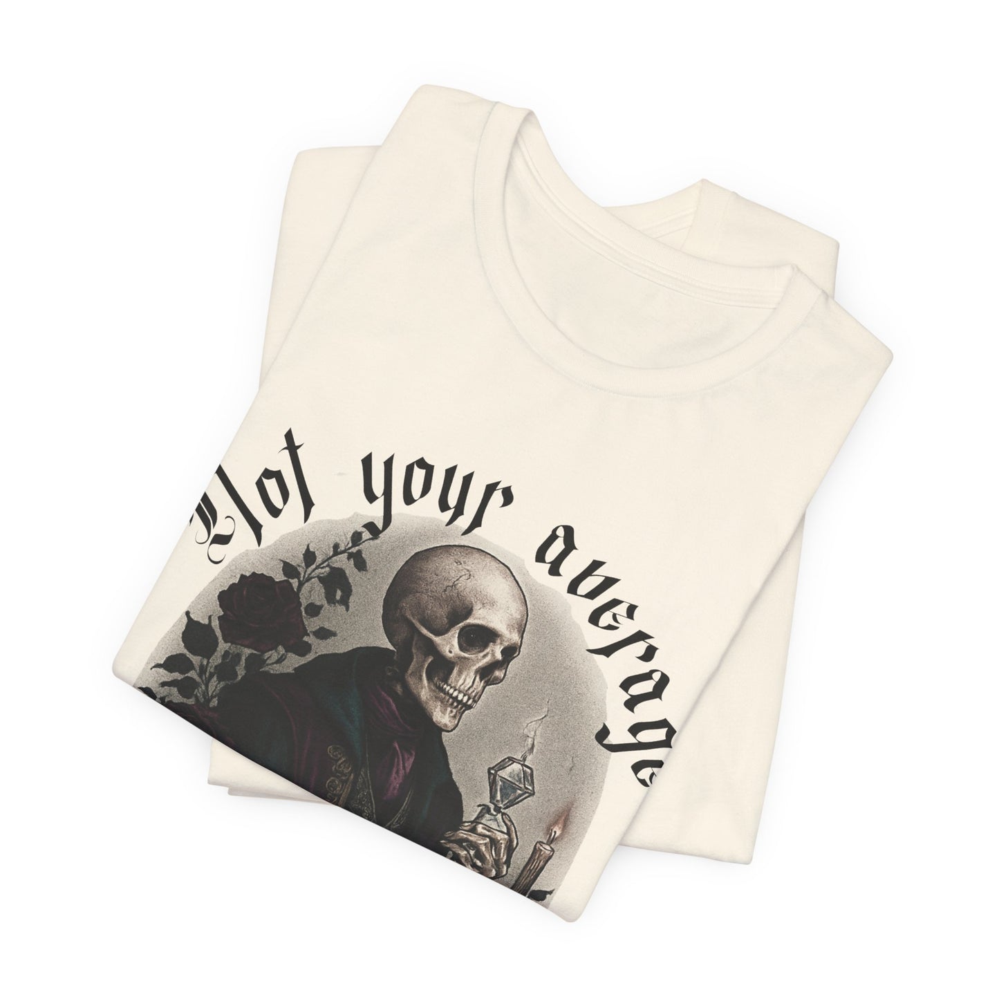 Not Your Average Holiday Skull Tee — Gothic Skeleton Graphic T-Shirt