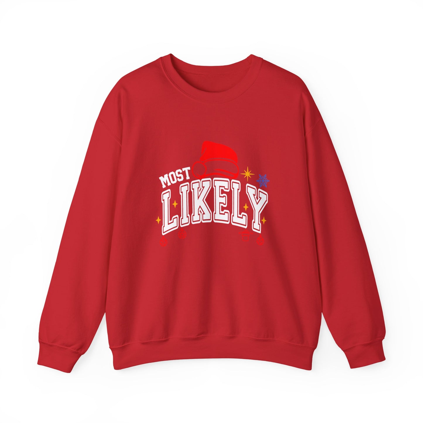 Most Likely To ... Christmas Crewneck Sweatshirt — Funny Holiday Party Sweatshirt