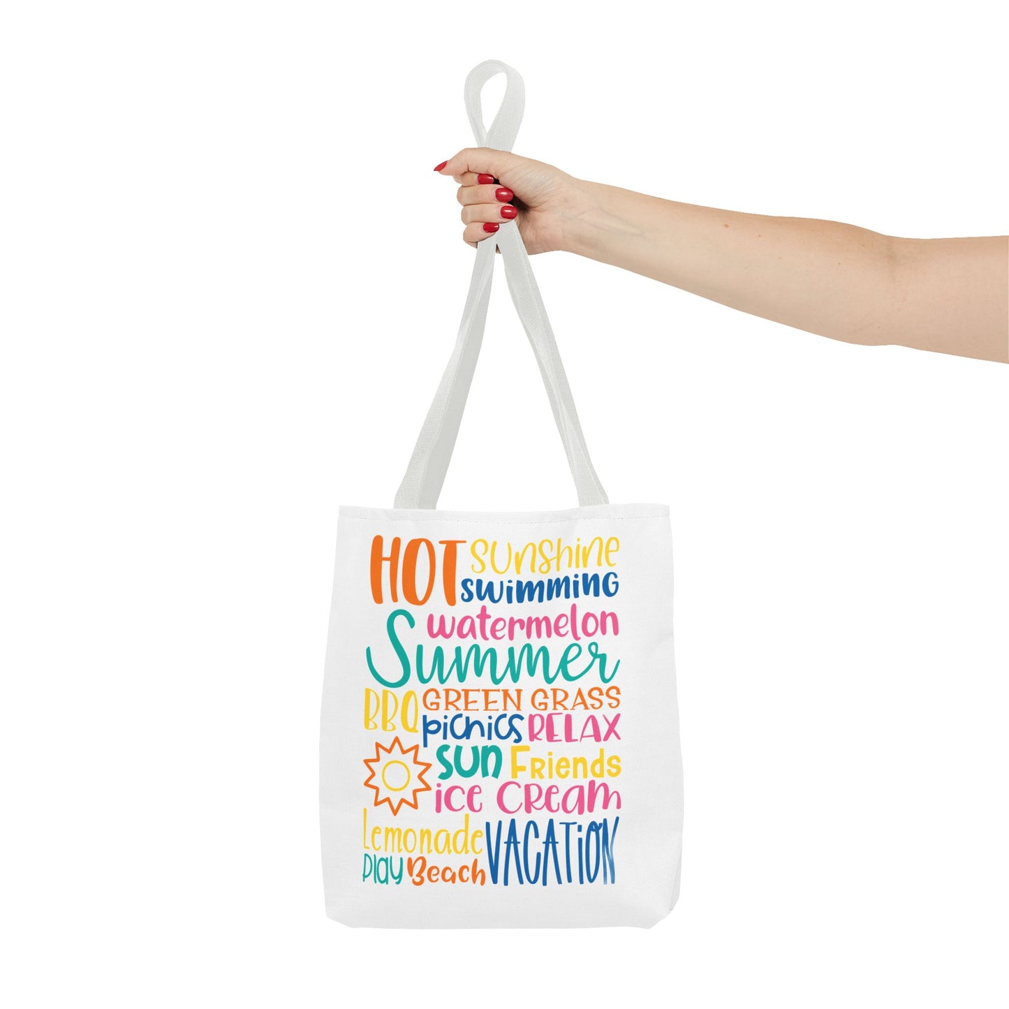 Summer Word Riot Tote Bag