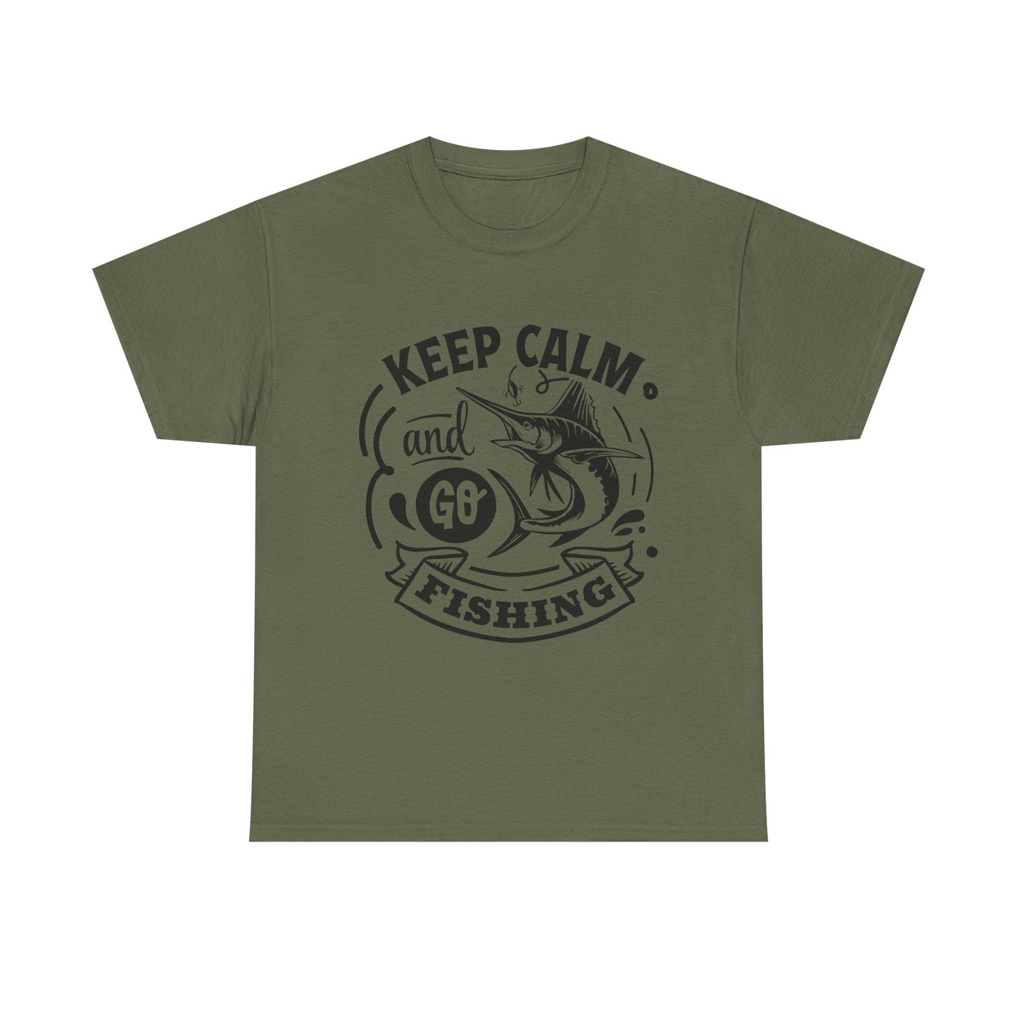 Keep Calm and Go Fishing T-Shirt for Dad