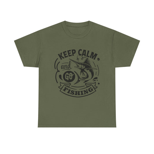 Keep Calm and Go Fishing T-Shirt for Dad