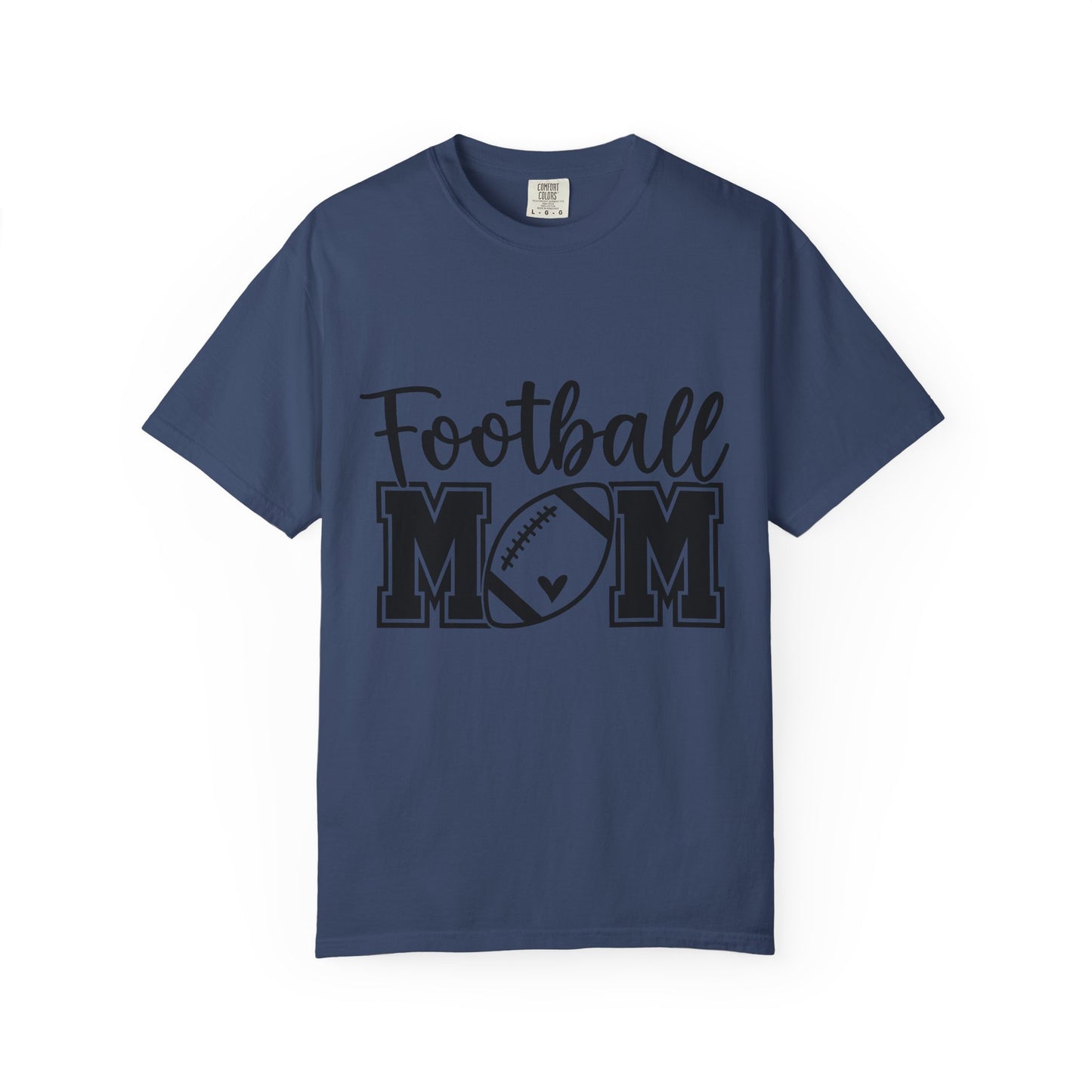 Football Mom T‑Shirt — Script & Varsity Football Mom Tee