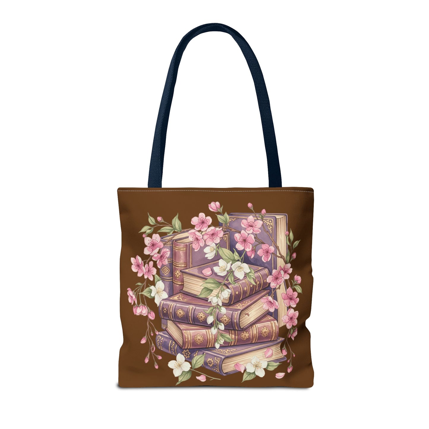 Wildflower Book Tote — Floral Print Library Tote