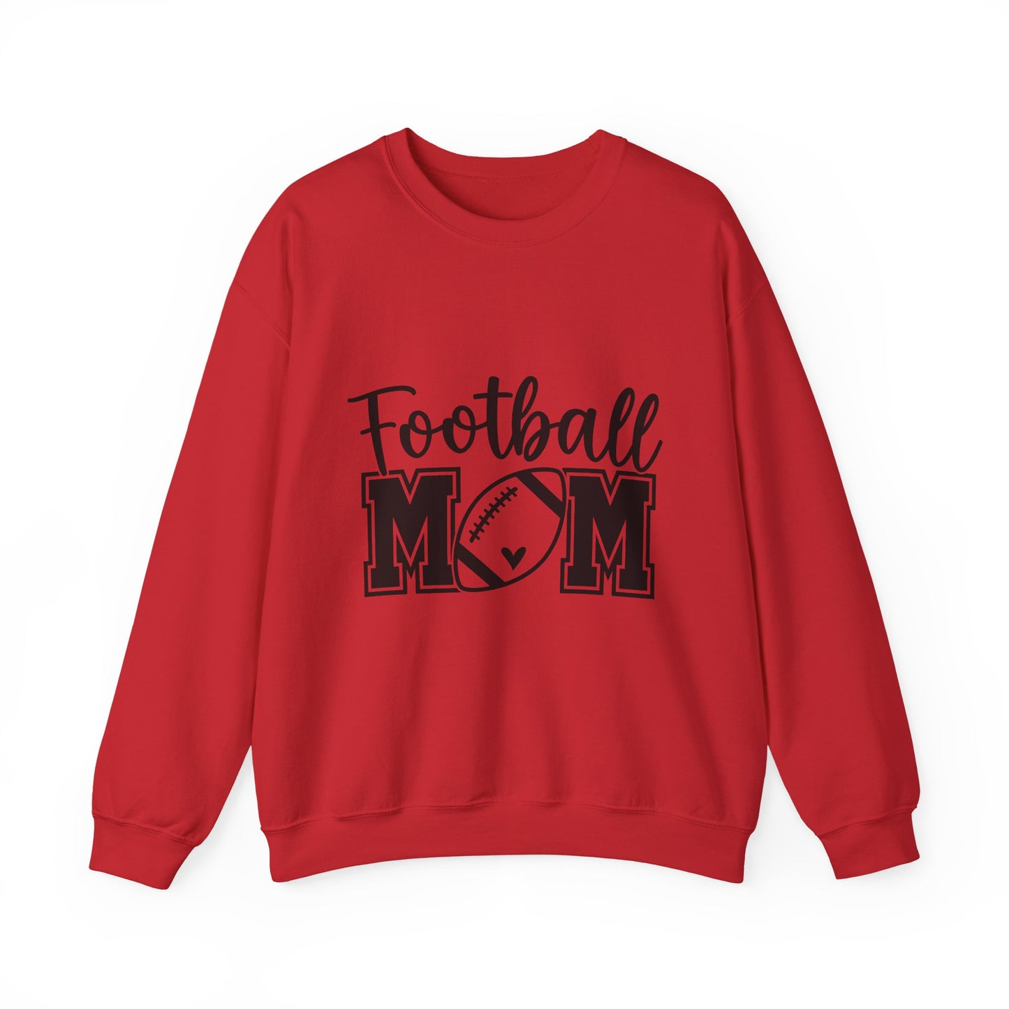 Football Mom Sweatshirt - Women's Crewneck Pullover with Football Graphic