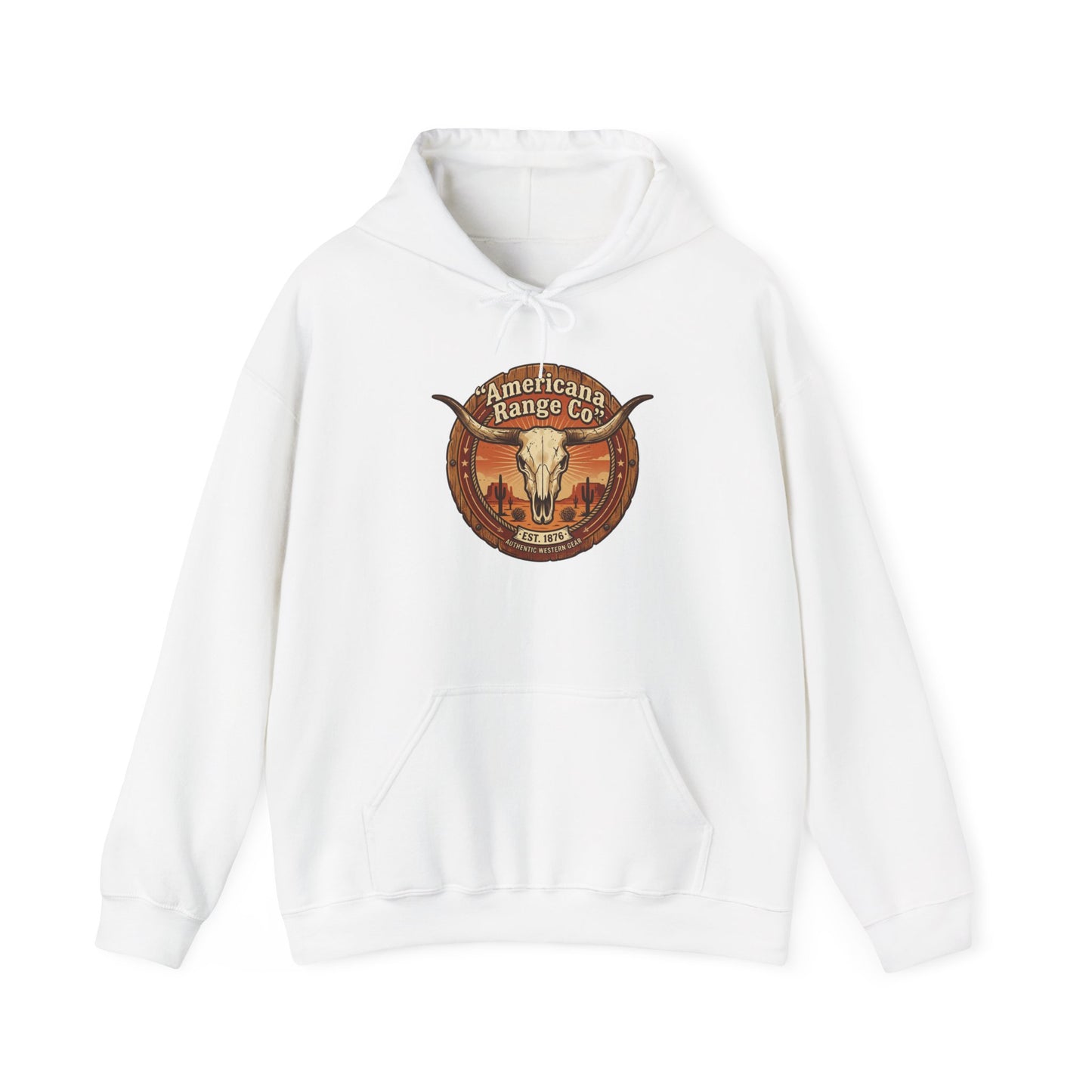 Frontier Skull Emblem Hoodie | Western Americana, Vintage Rodeo