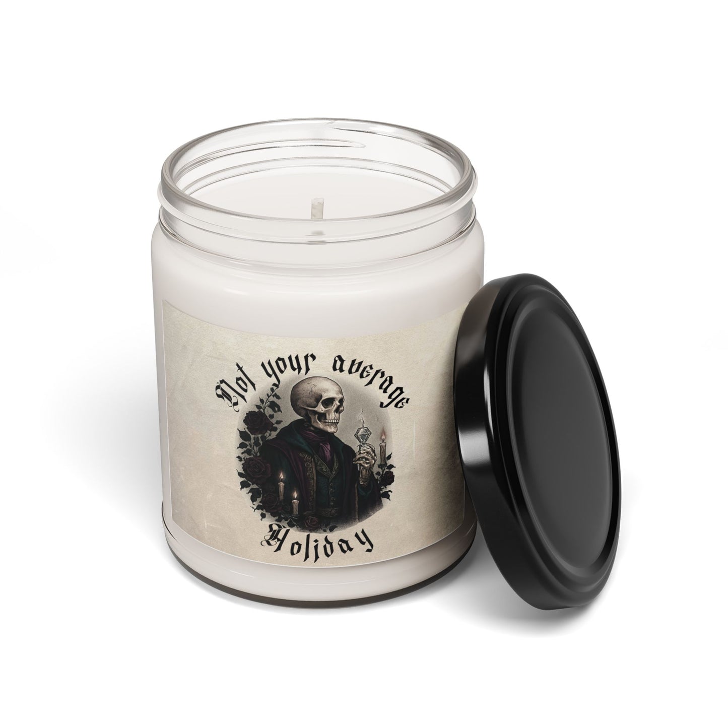 "Not Your Average Holiday" Skull Gentleman Soy Candle — 9oz