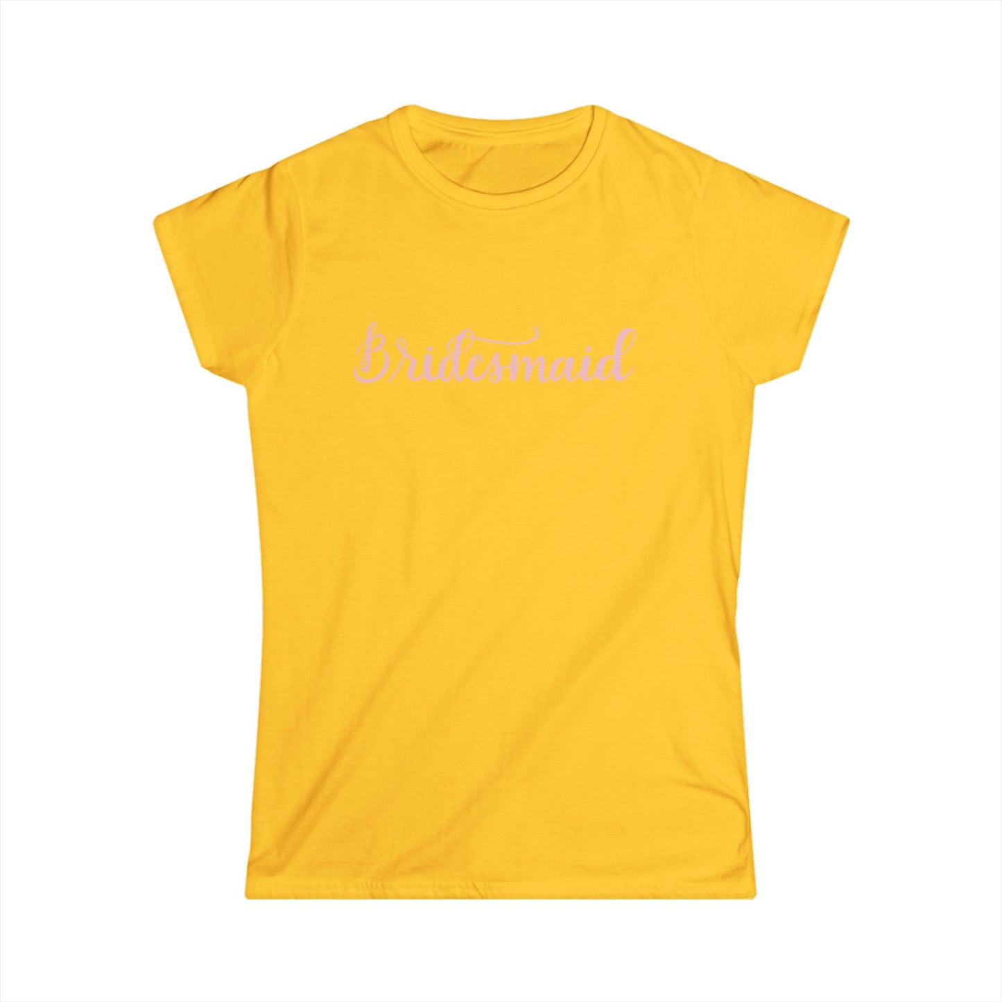 Bridesmaid Tee — Pastel Script Wedding Party Shirt
