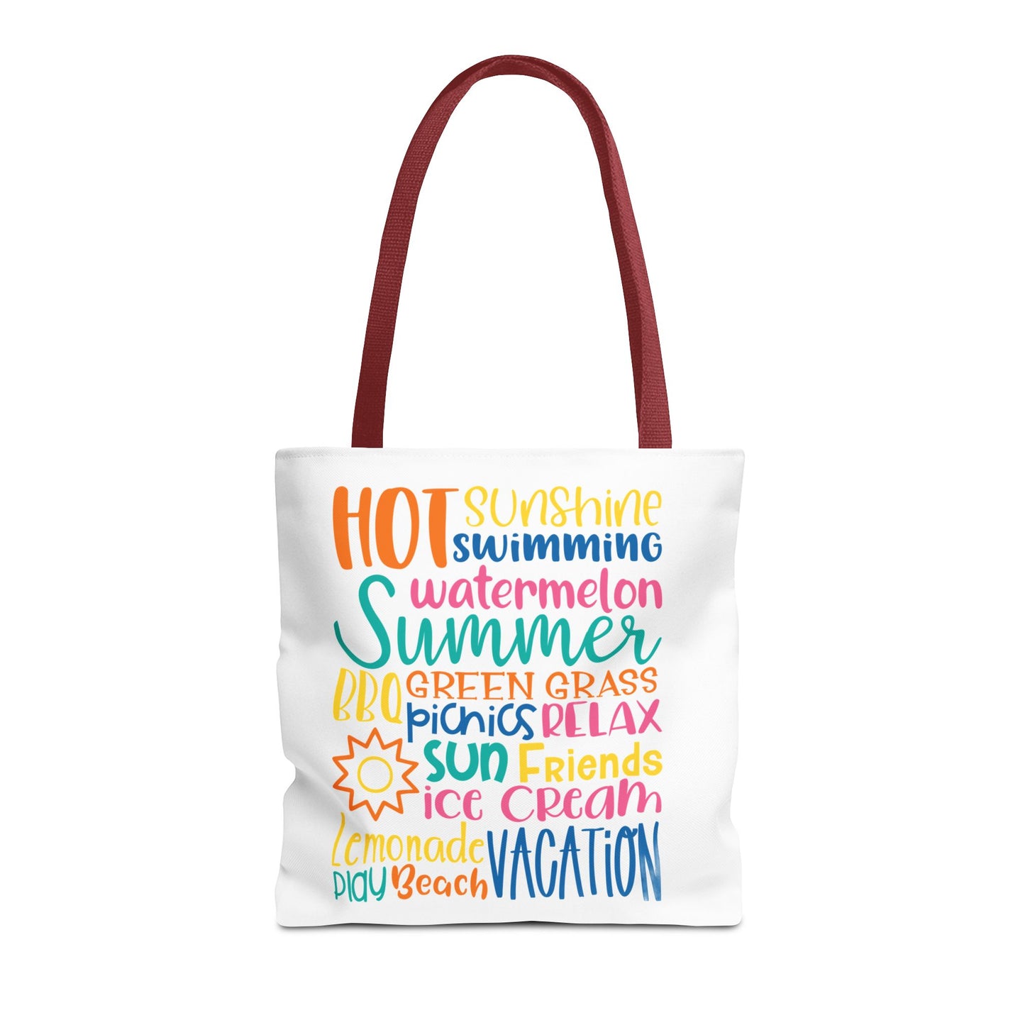 Summer Word Riot Tote Bag