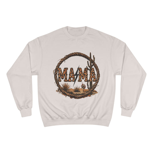 Western-Inspired Mama Champion Sweatshirt, Cozy Sweatshirt for Moms, Gift for Mother's Day, Comfortable Casual Wear, Boho Style Clothing